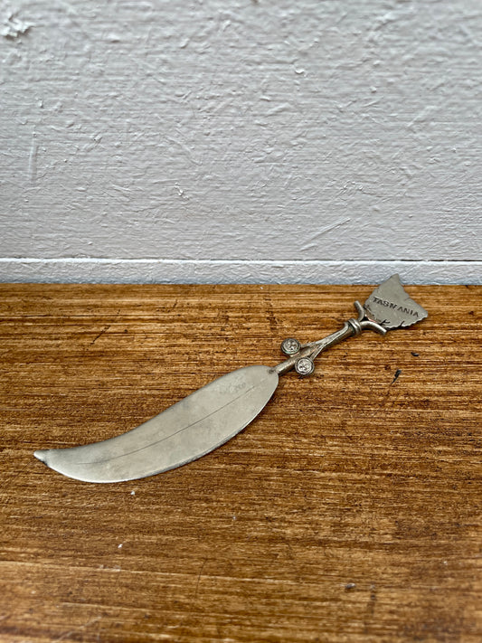 Antique Tasmania Silver Plated Pate Knife