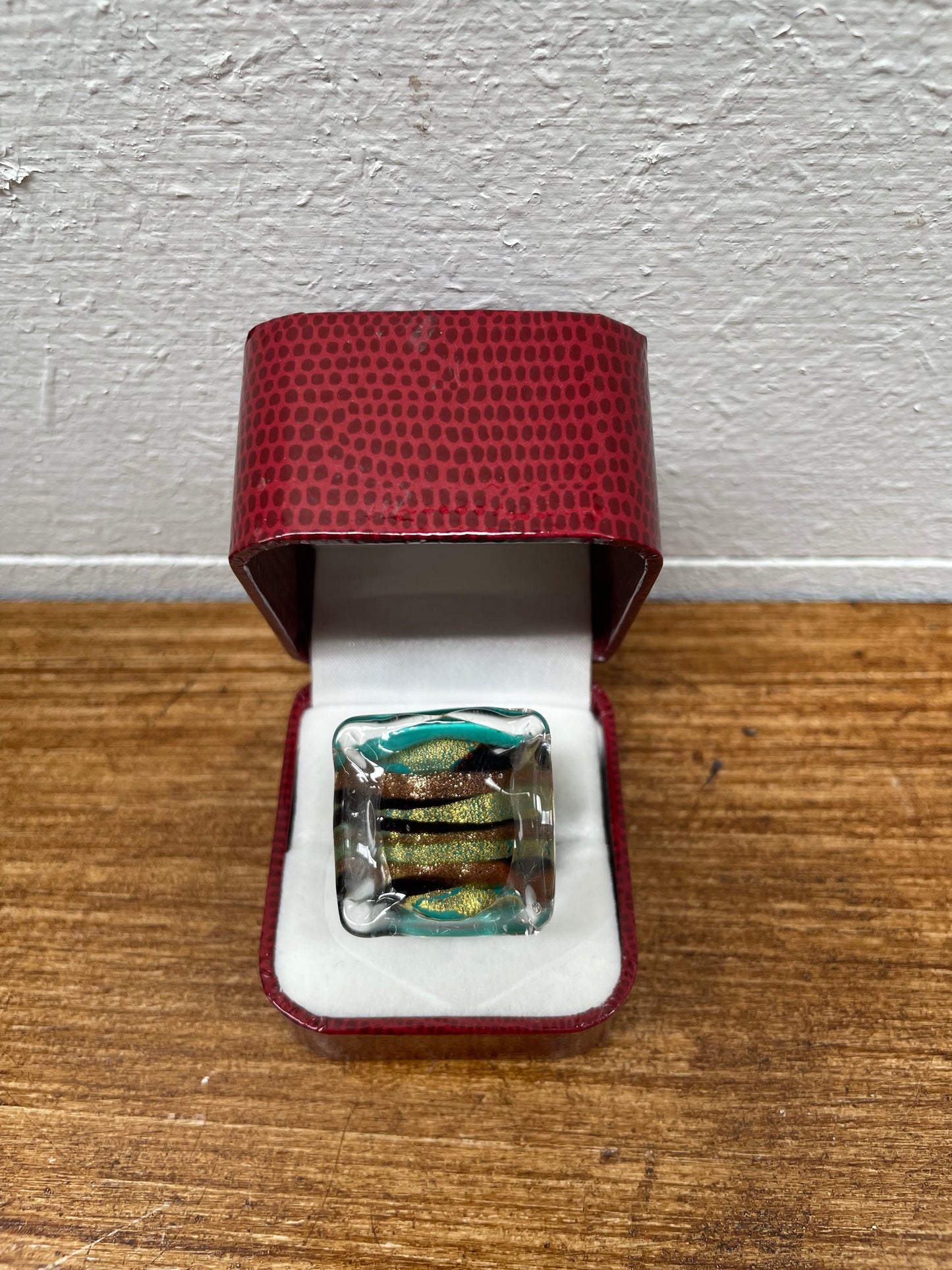 Vintage Murano Glass Ring