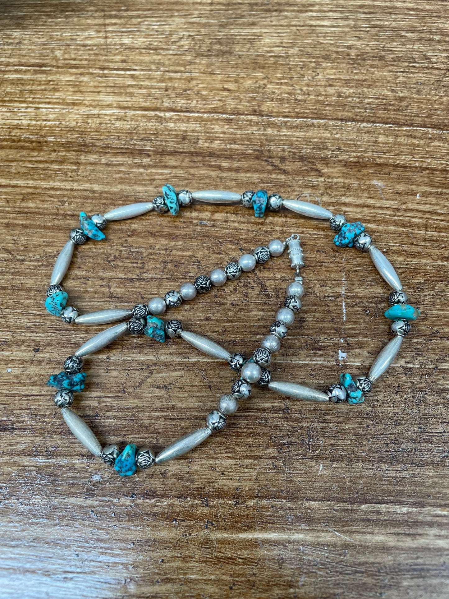 Vintage Silver & Turquoise Necklace