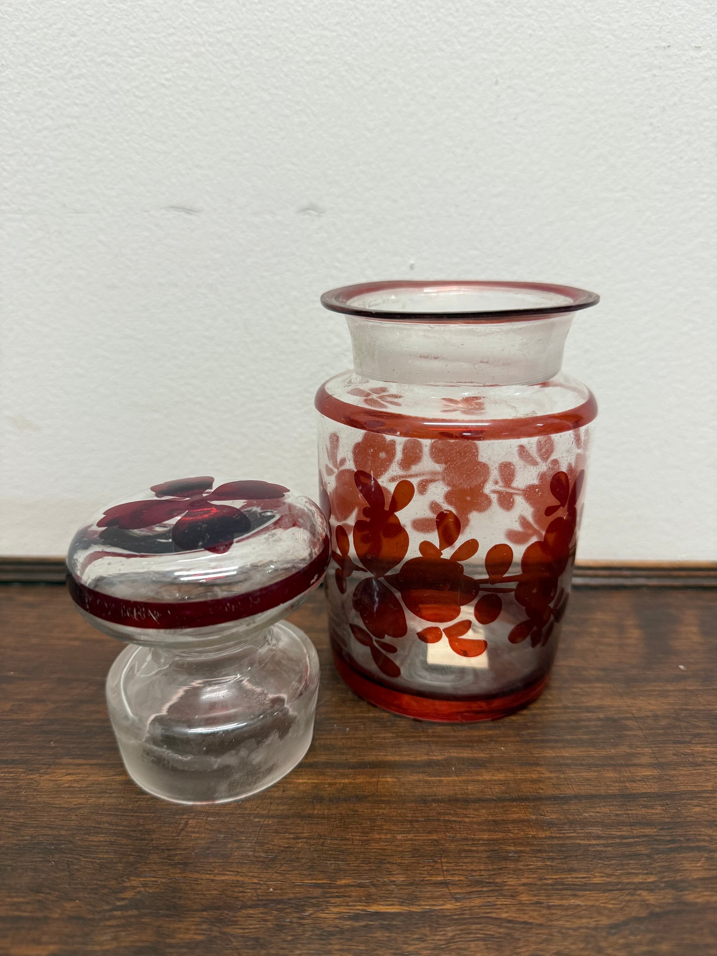 Antique Flash Ruby Pickle Jar
