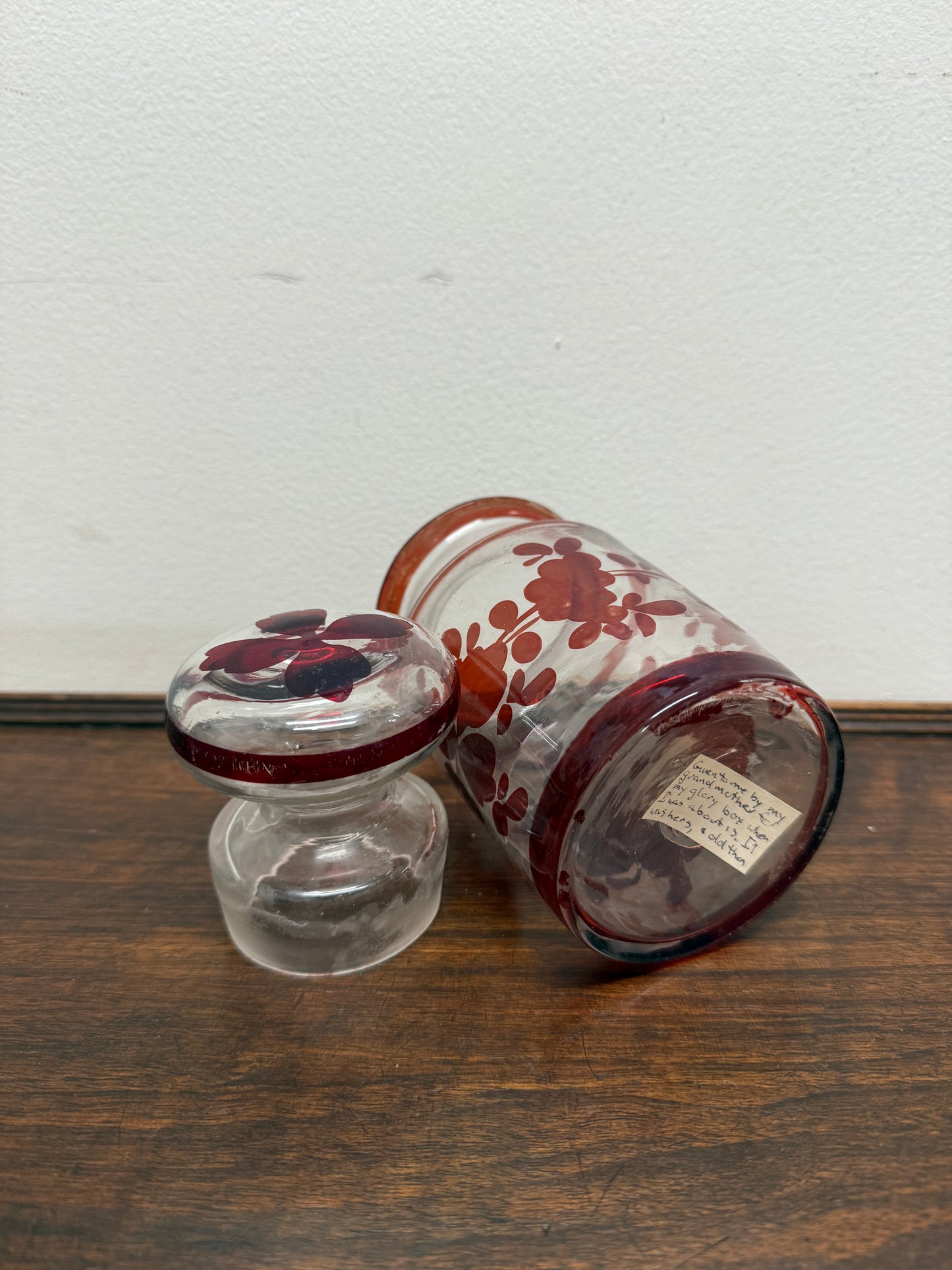 Antique Flash Ruby Pickle Jar