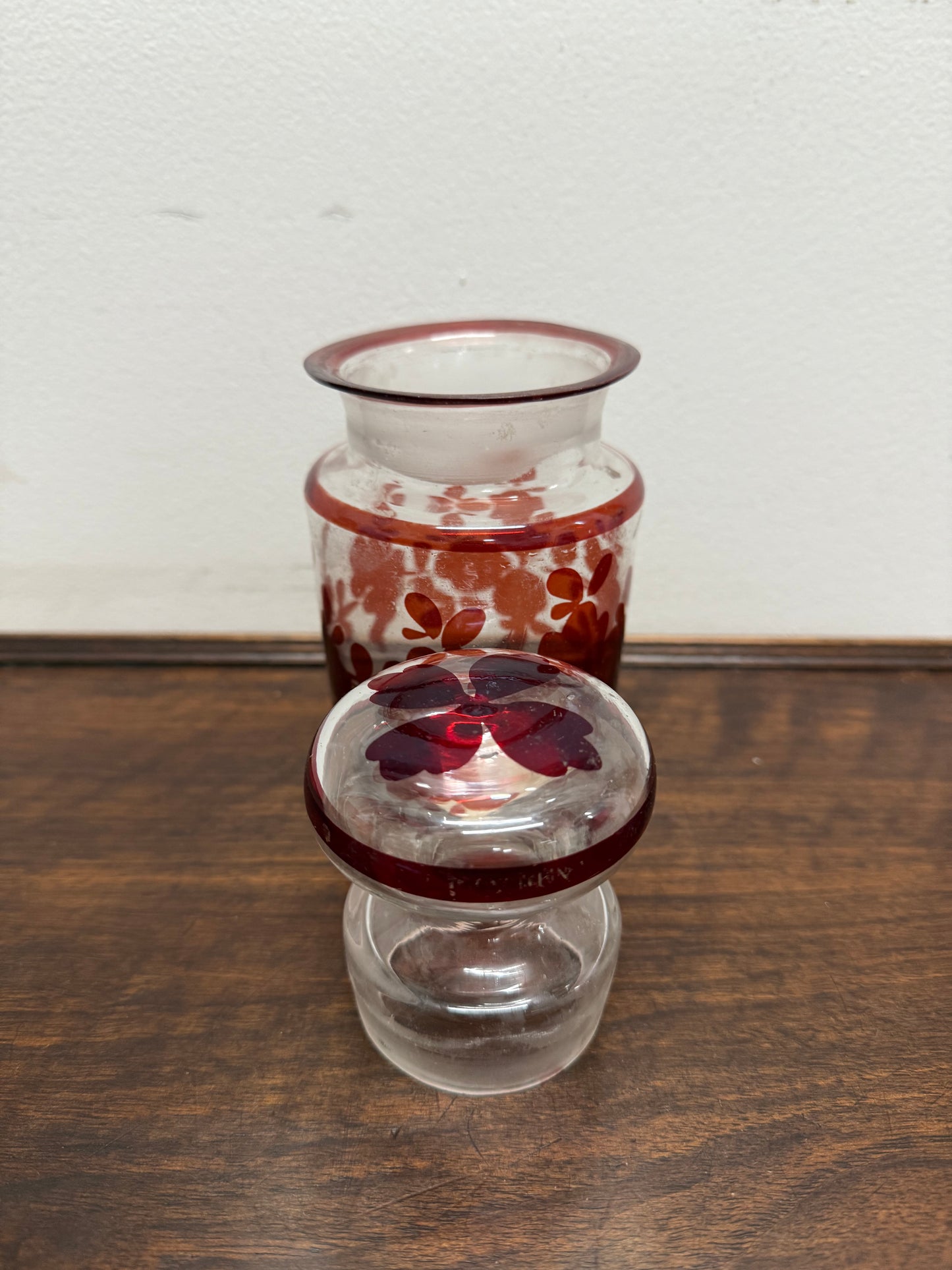 Antique Flash Ruby Pickle Jar