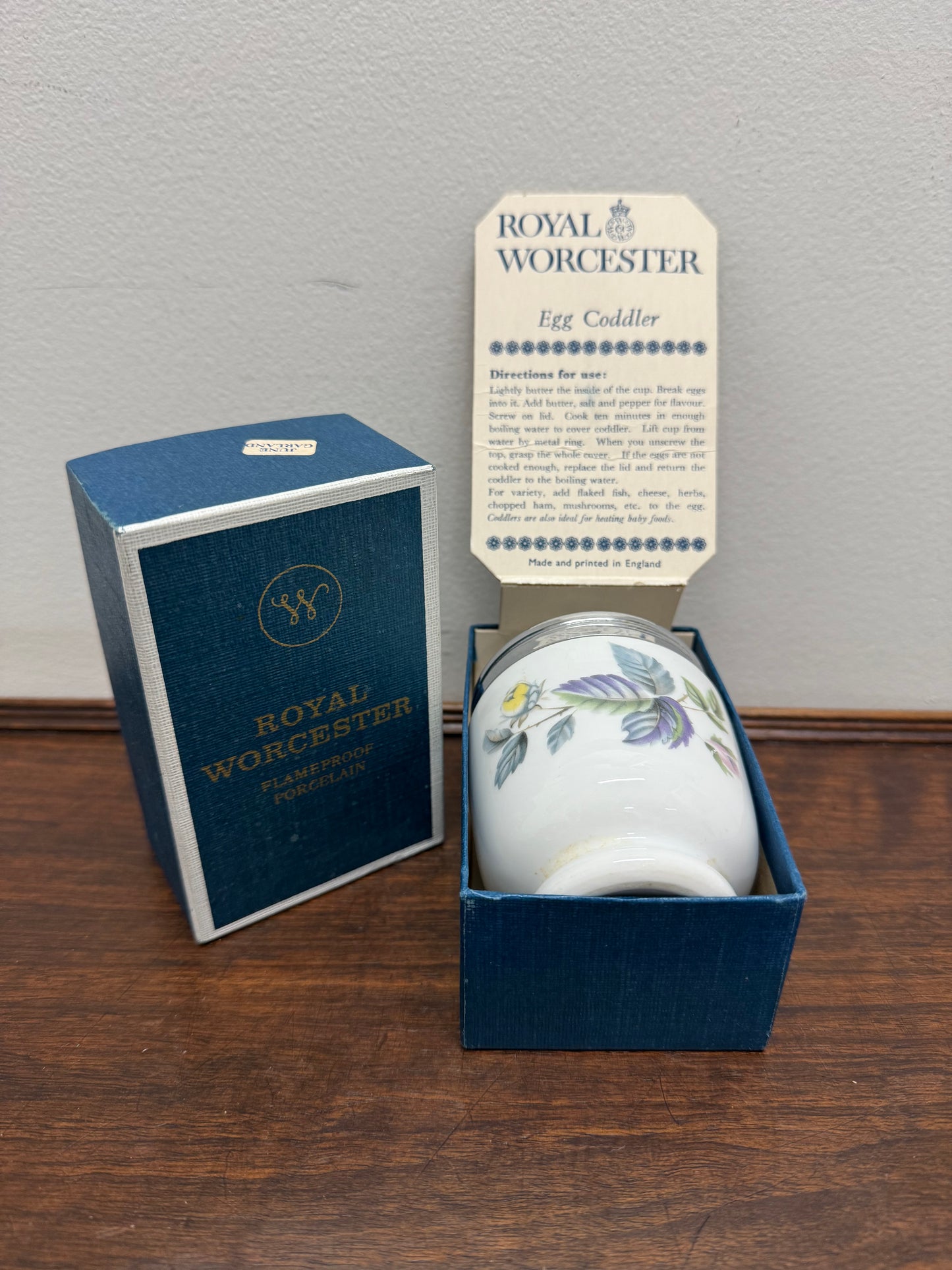 Royal Worcester Porcelain Egg Coddler