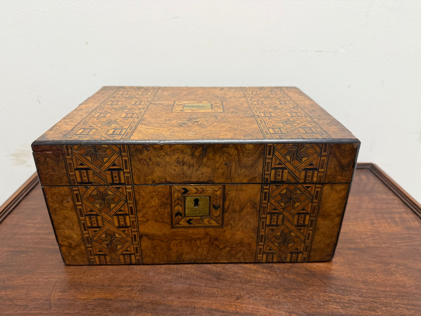 Antique 19th Century Turnbridge Work Box