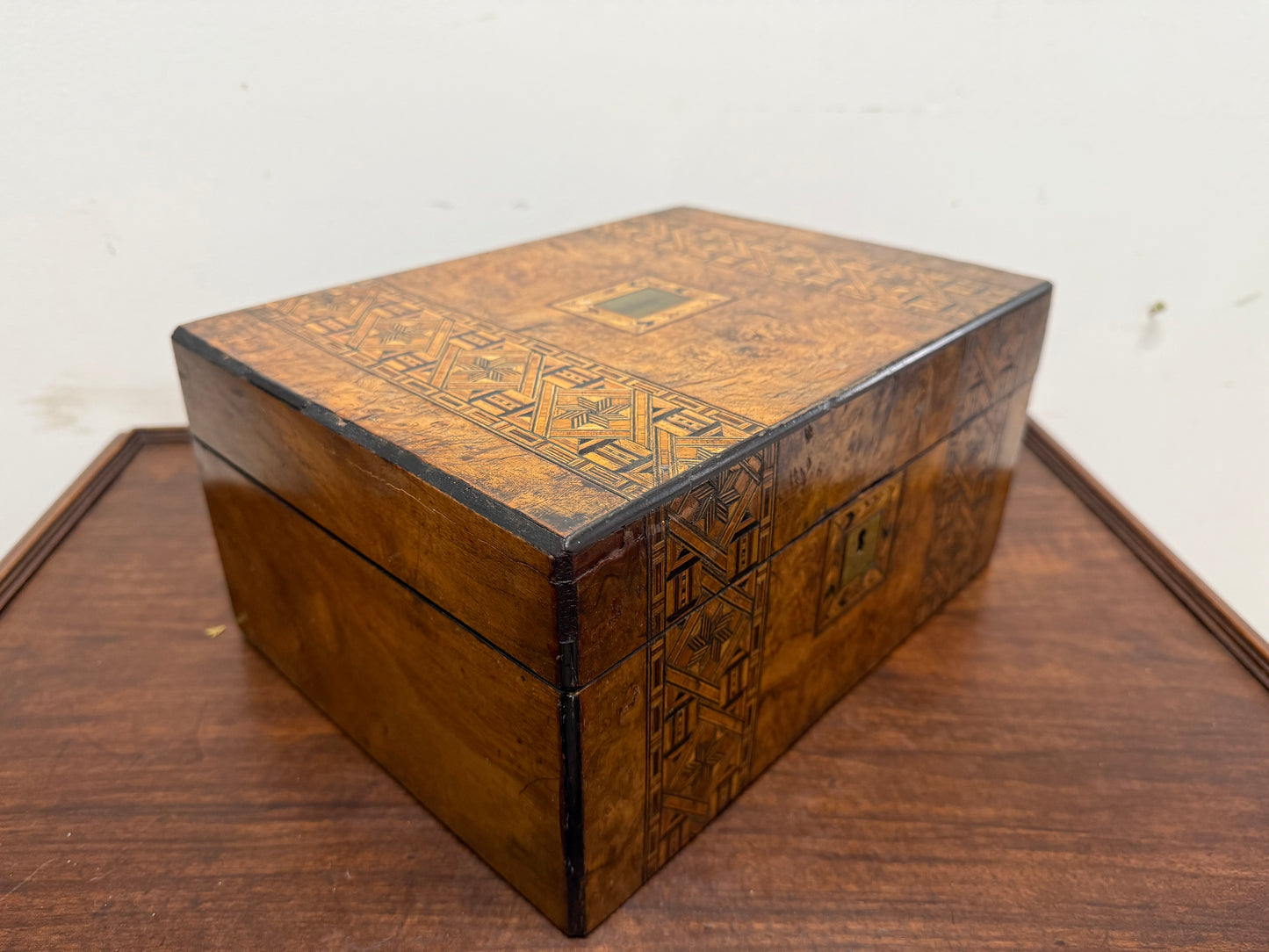 Antique 19th Century Turnbridge Work Box