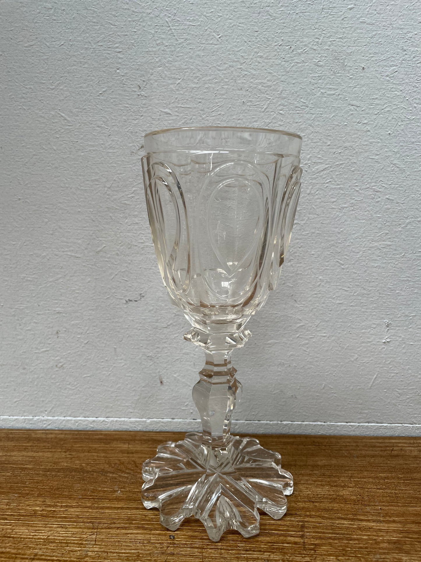 Georgian Cut Glass Goblet
