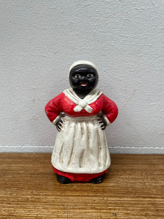 Antique Cast Iron Aunt  Jemima Money Bank