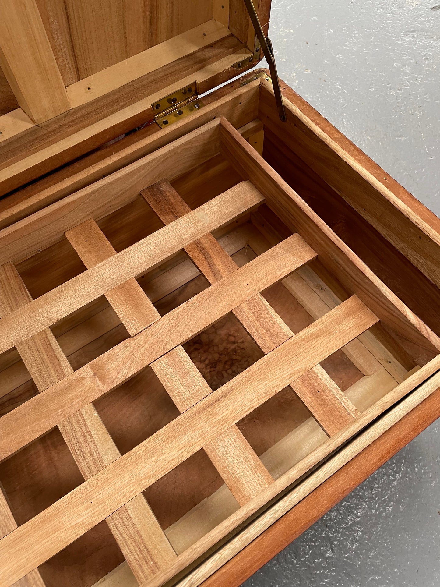Nicely Carved Camphor Wood Chest