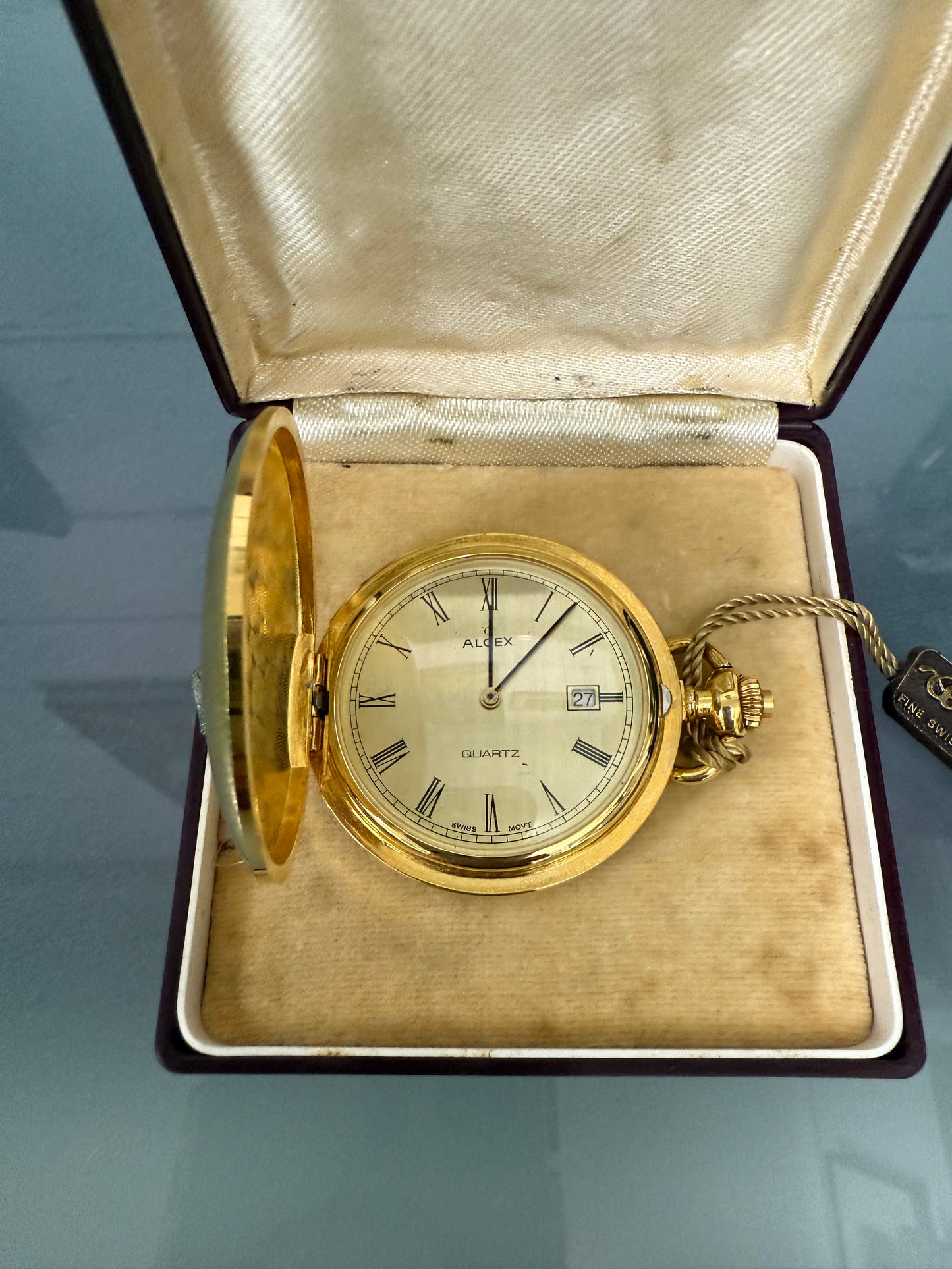 Vintage Algex SWiss Quality Quartz Fob Watch