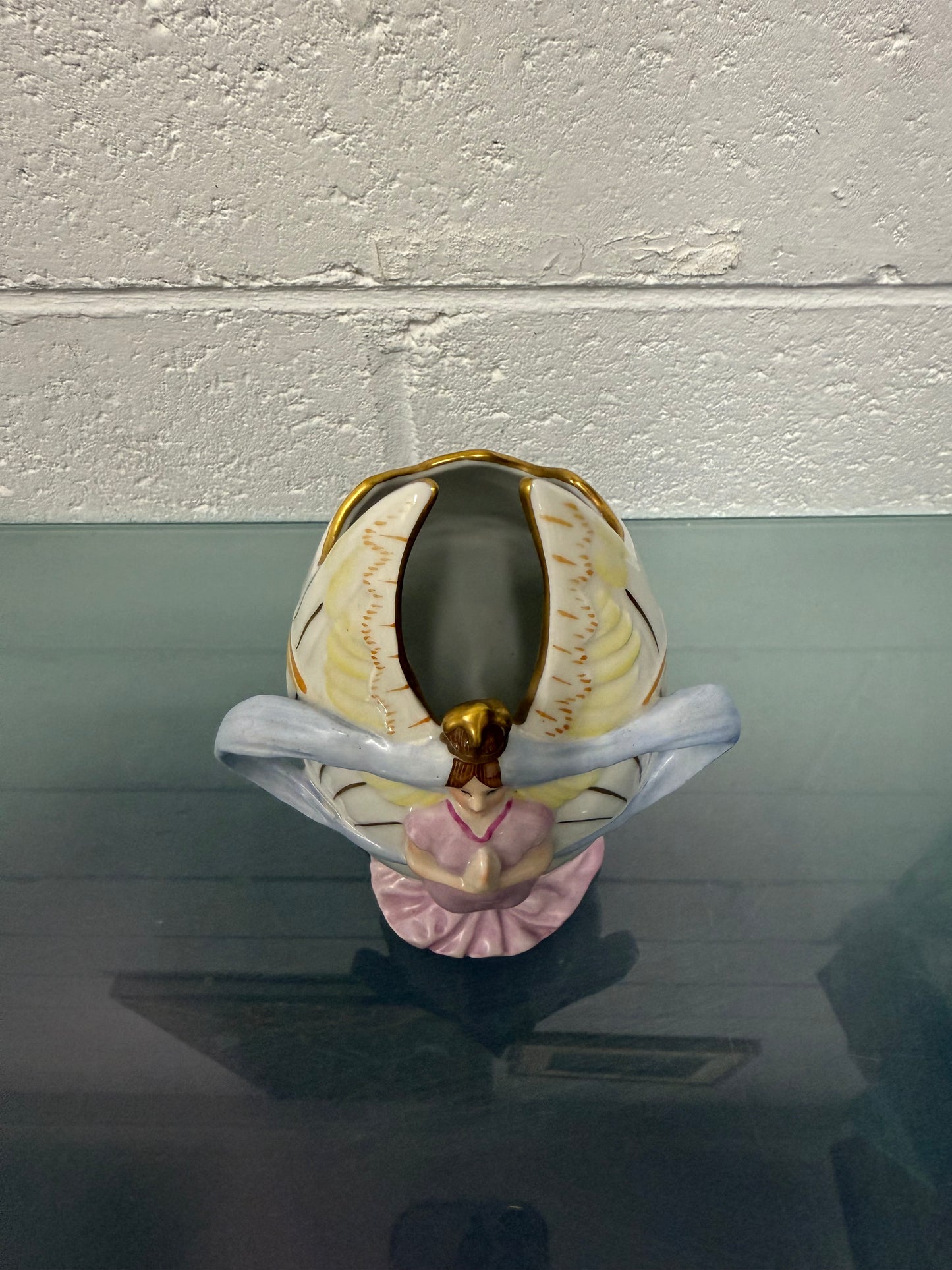 Art Nouveau Dresden PMP Style Vase Handpainted