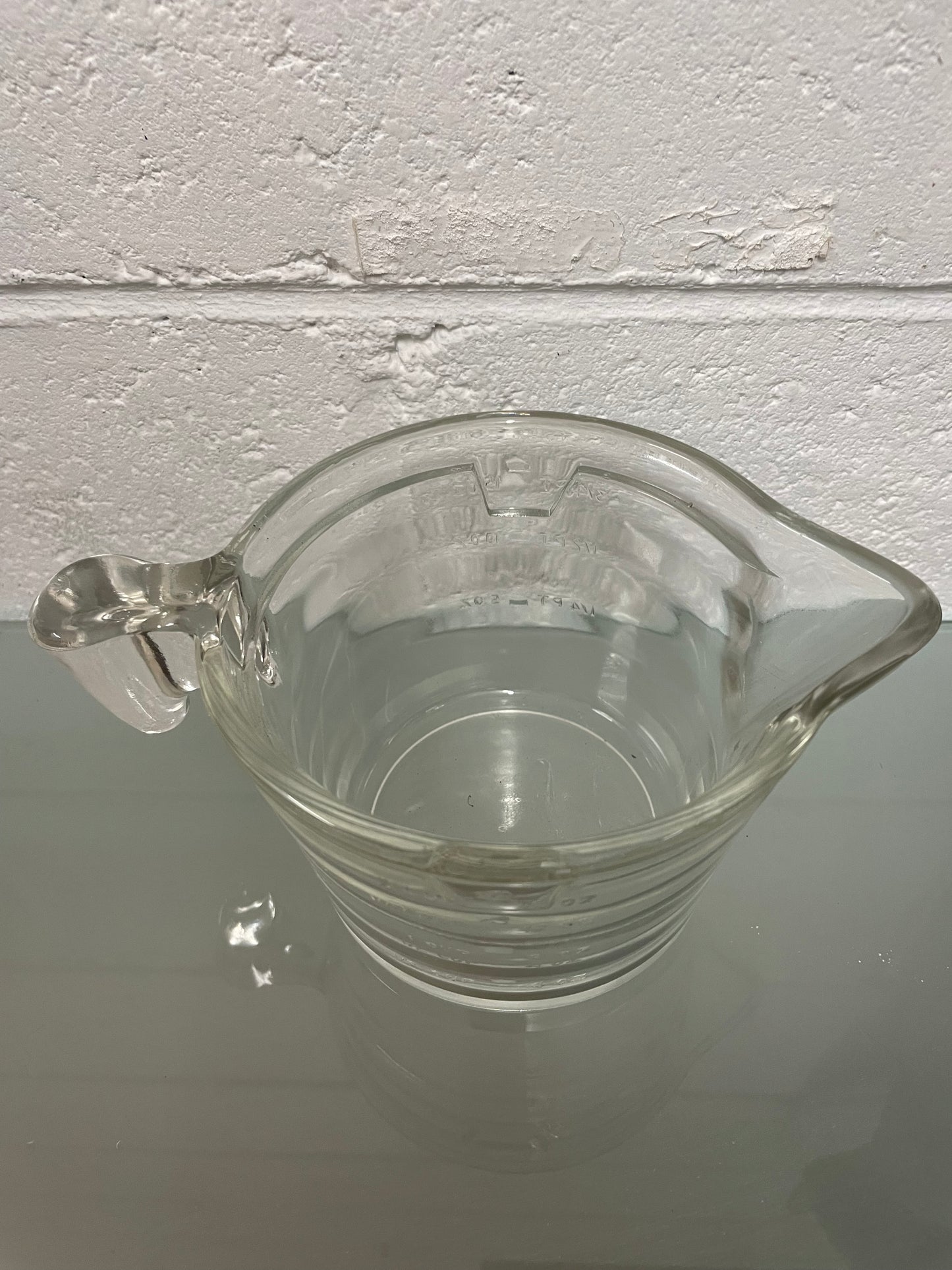 Vintage Glass Measuring Jug