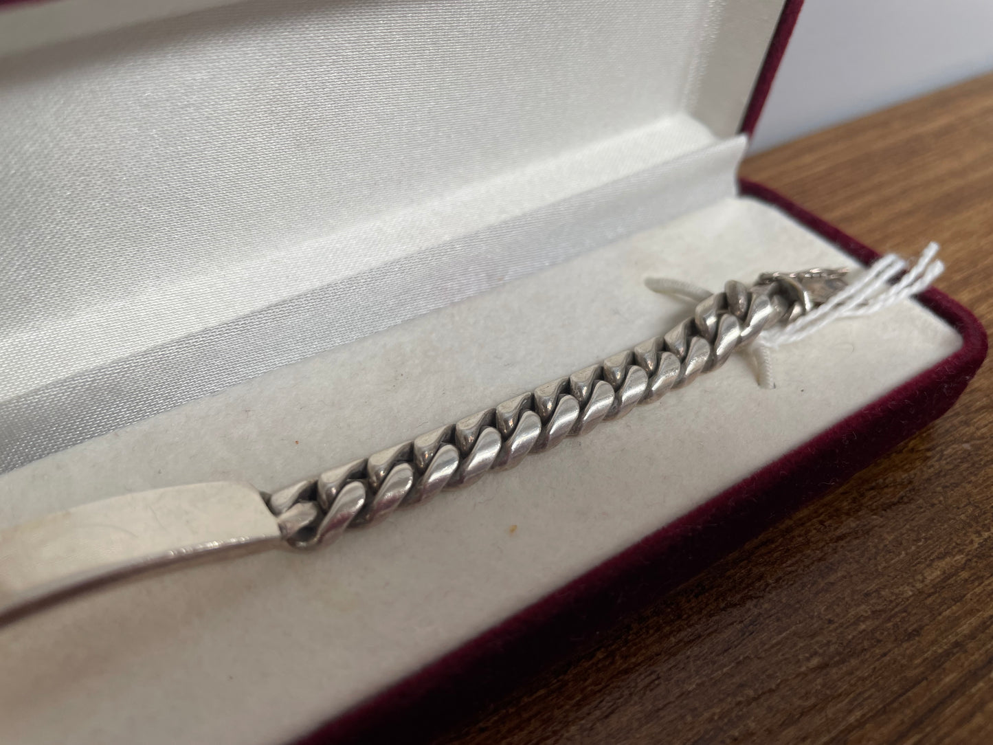 Vintage Sterling Silver Identity Bracelet