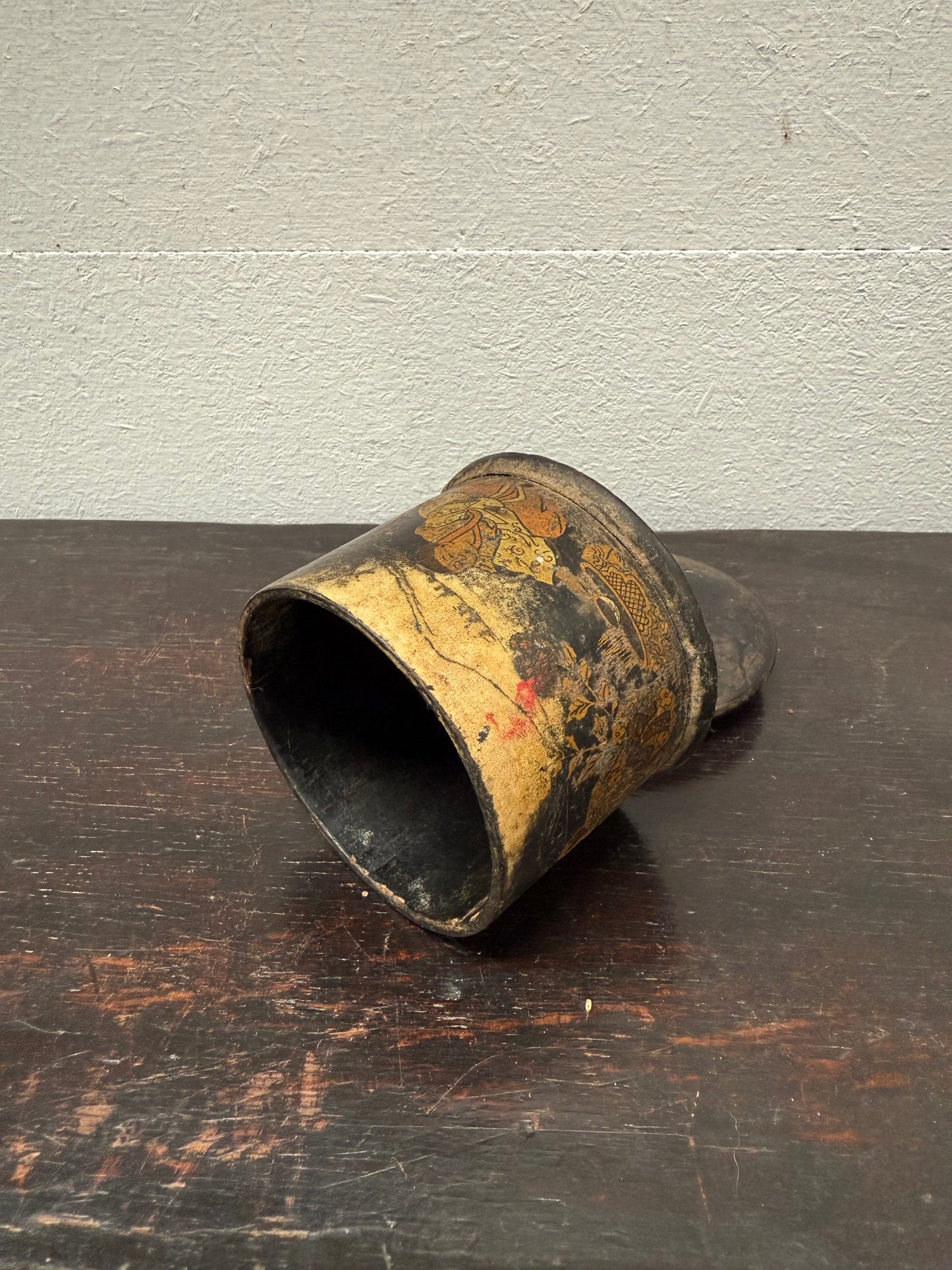 Antique Papier Mache Trinket Box