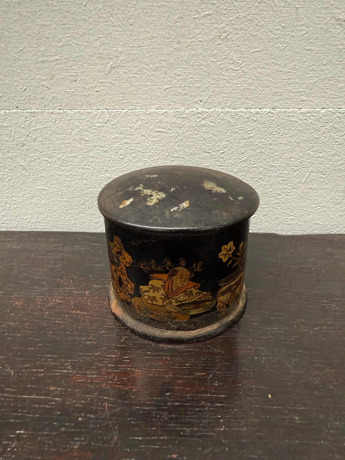 Antique Papier Mache Trinket Box