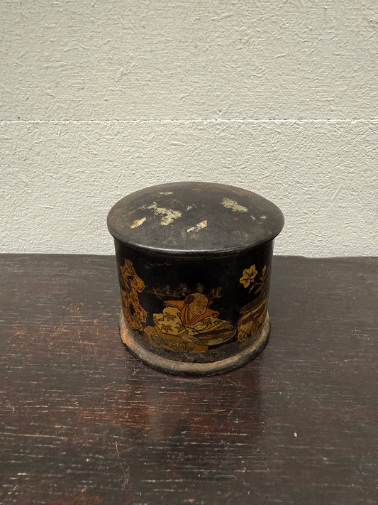 Antique Papier Mache Trinket Box