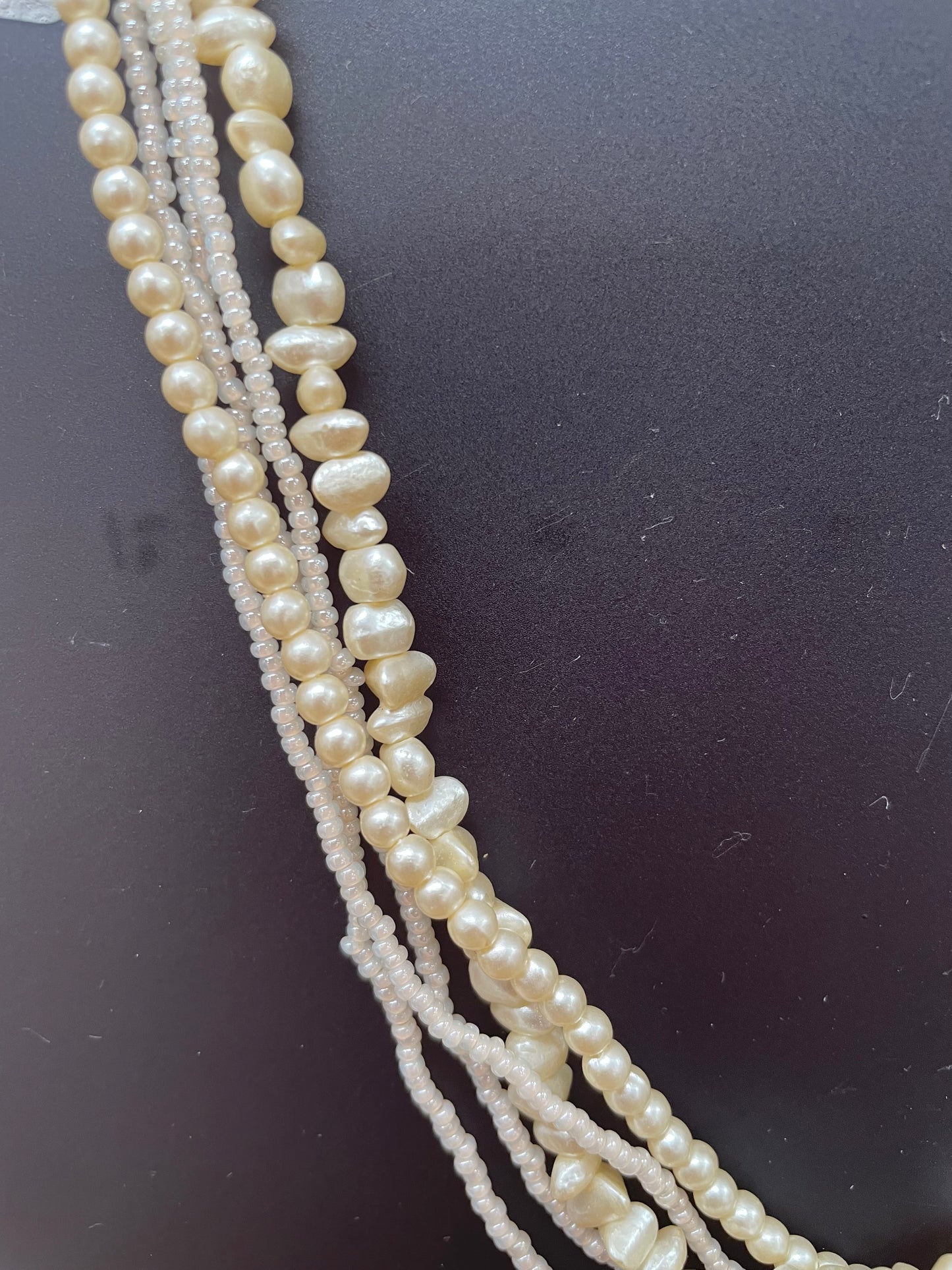 Vintage Pearl & Seed Pearl Necklace
