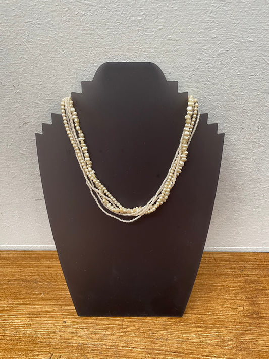 Vintage Pearl & Seed Pearl Necklace