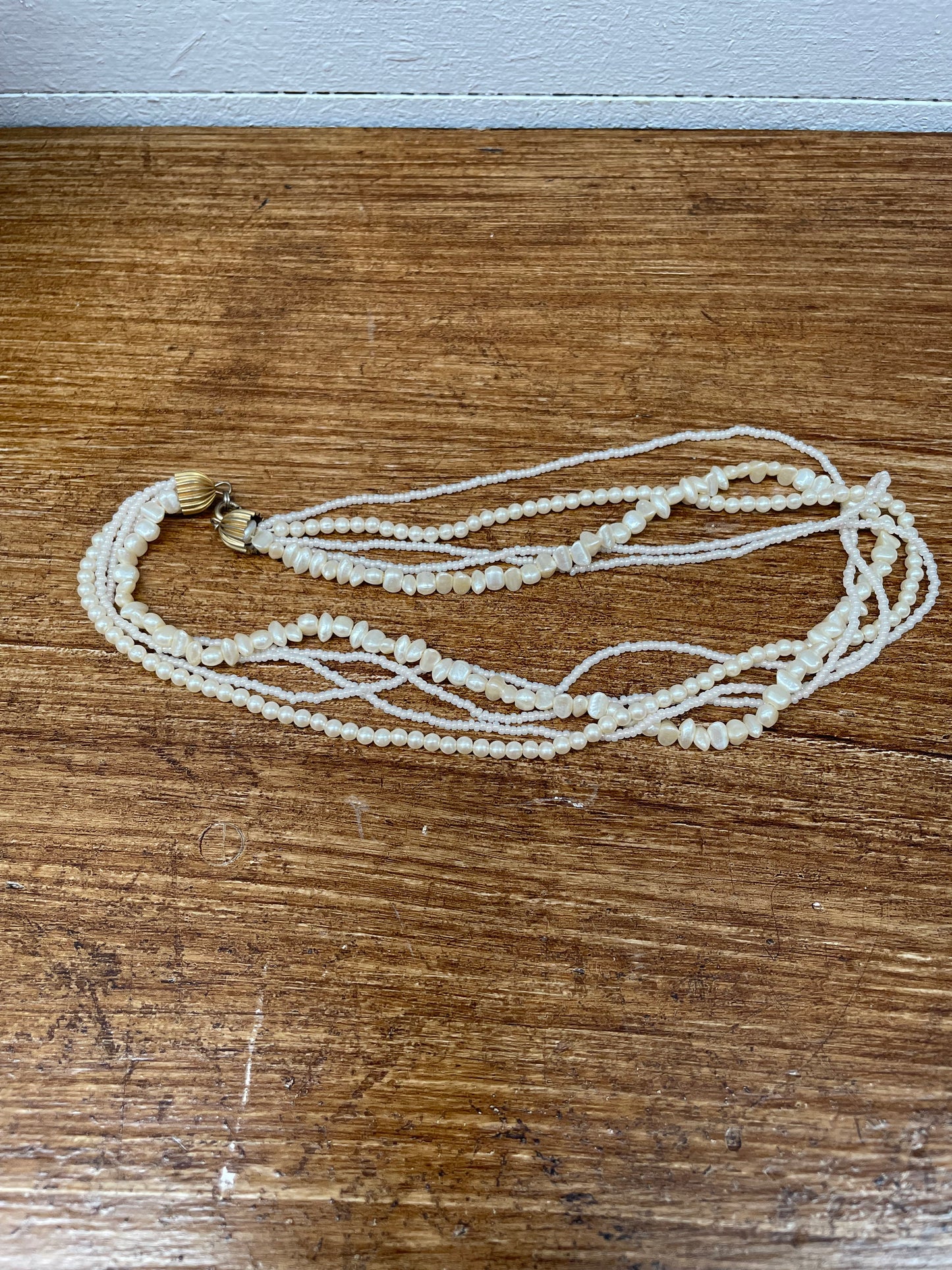 Vintage Pearl & Seed Pearl Necklace