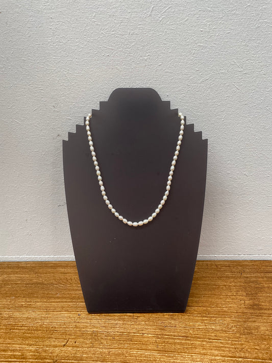 Vintage Silver & Pearl Necklace