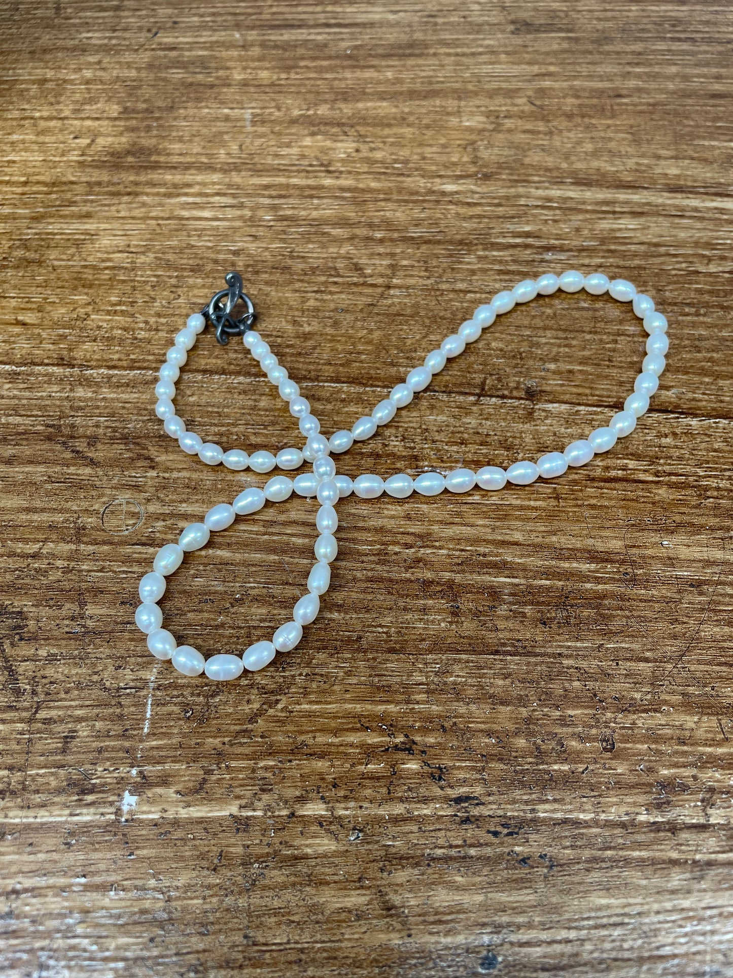 Vintage Silver & Pearl Necklace