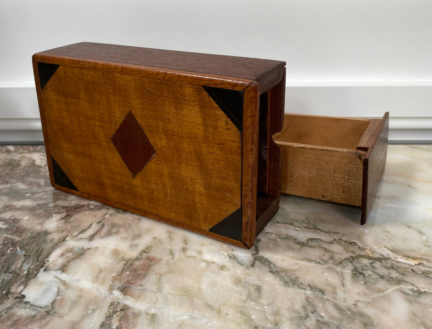 Vintage Mahogany, Walnut and Cedar Box