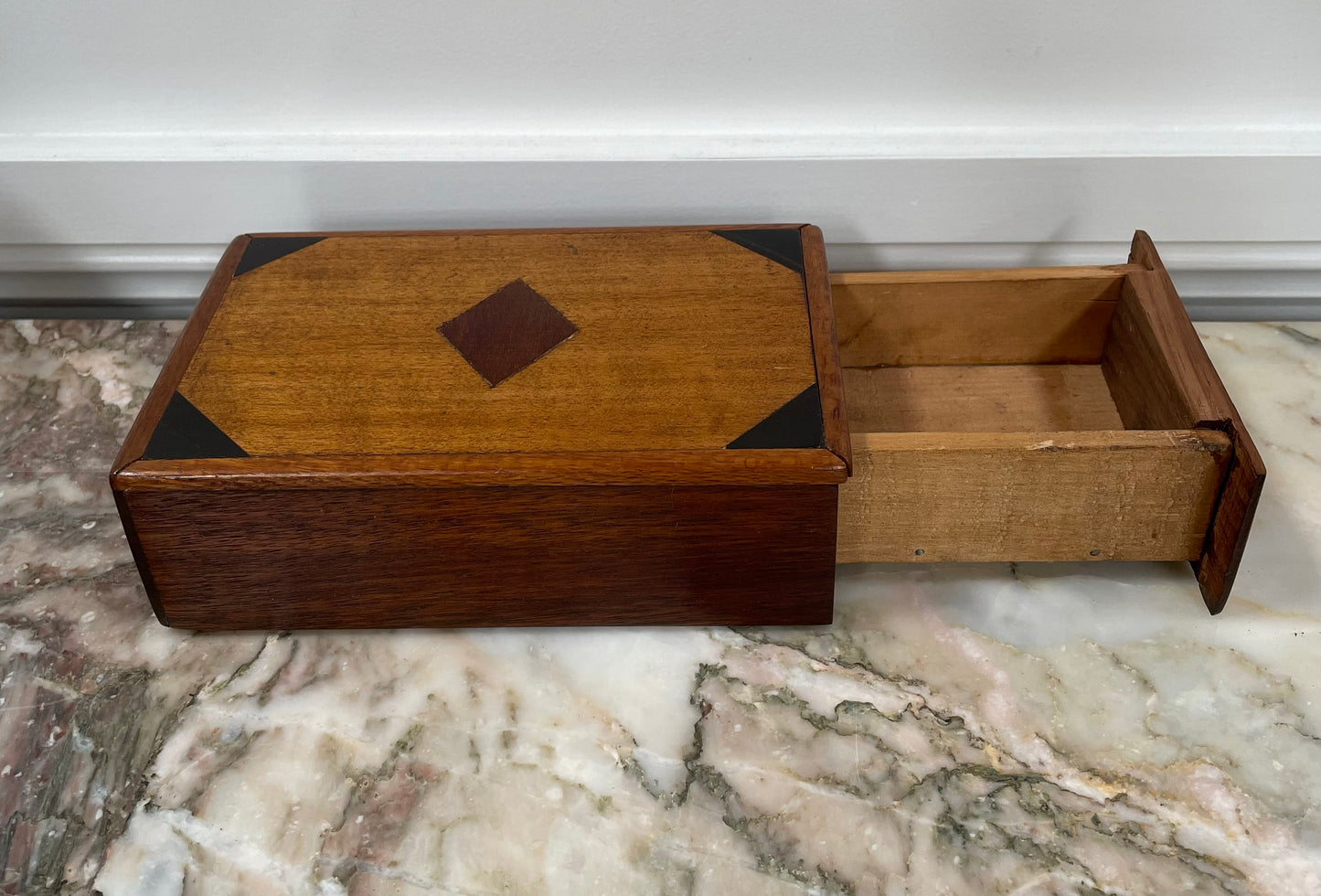 Vintage Mahogany, Walnut and Cedar Box