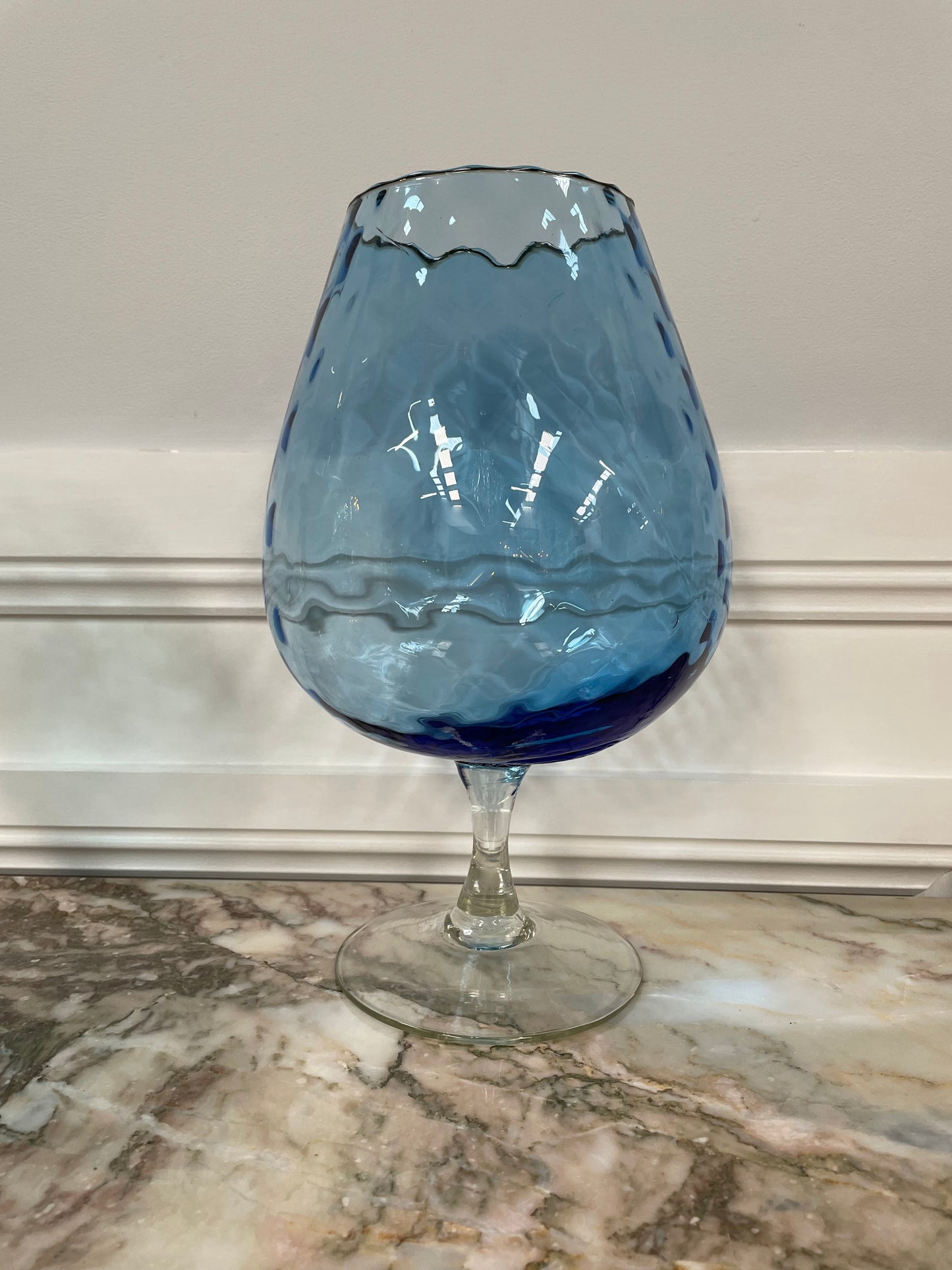 Vintage Italian Empoli Glass Bowl