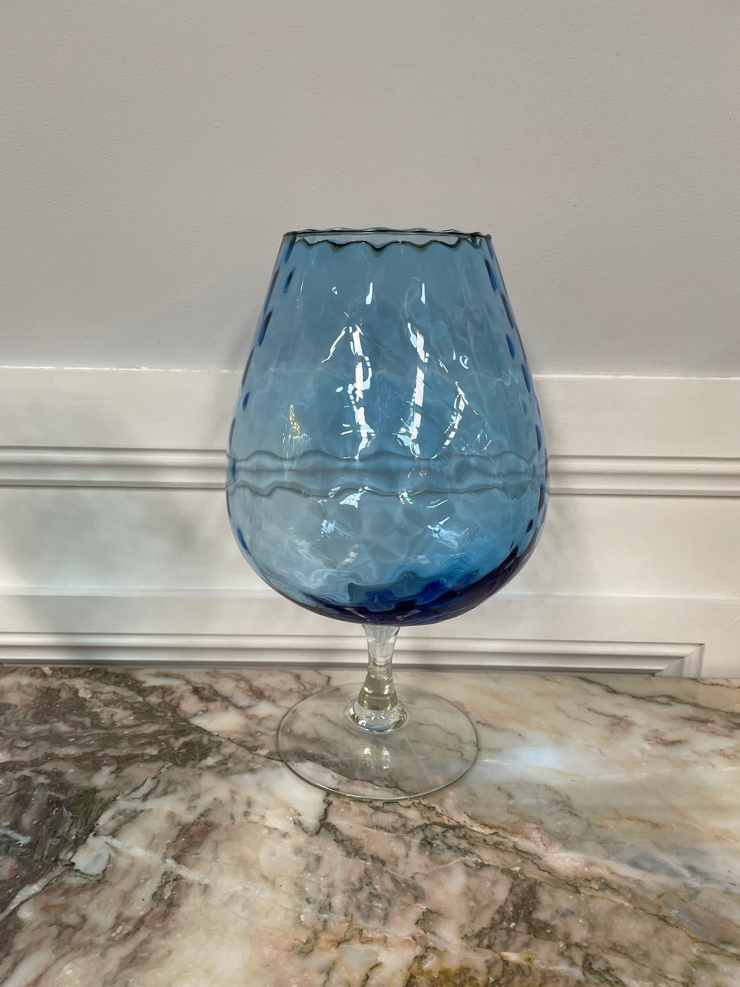 Vintage Italian Empoli Glass Bowl