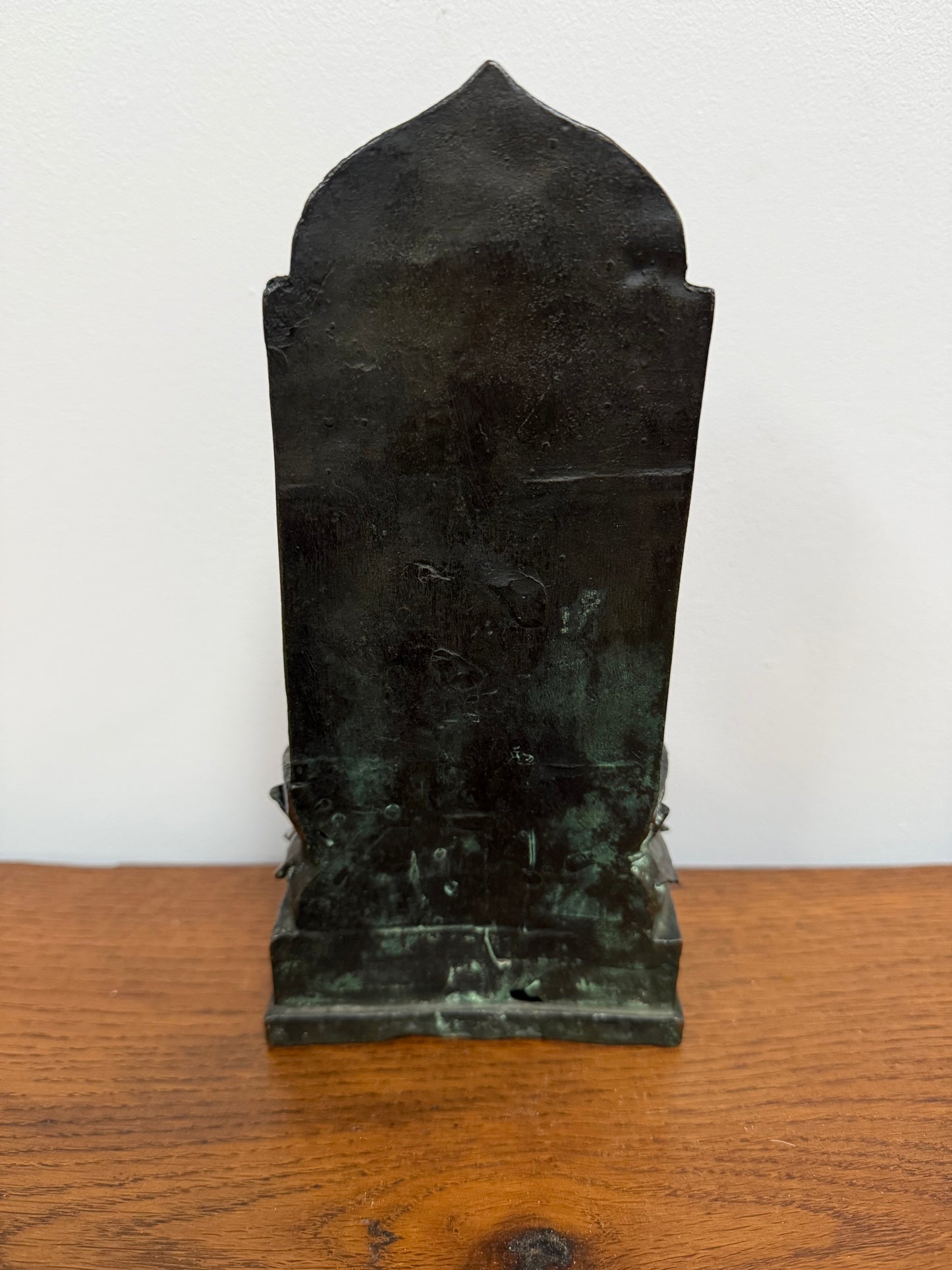 Antique Bronze Statue of Goddess Tara On Throne
