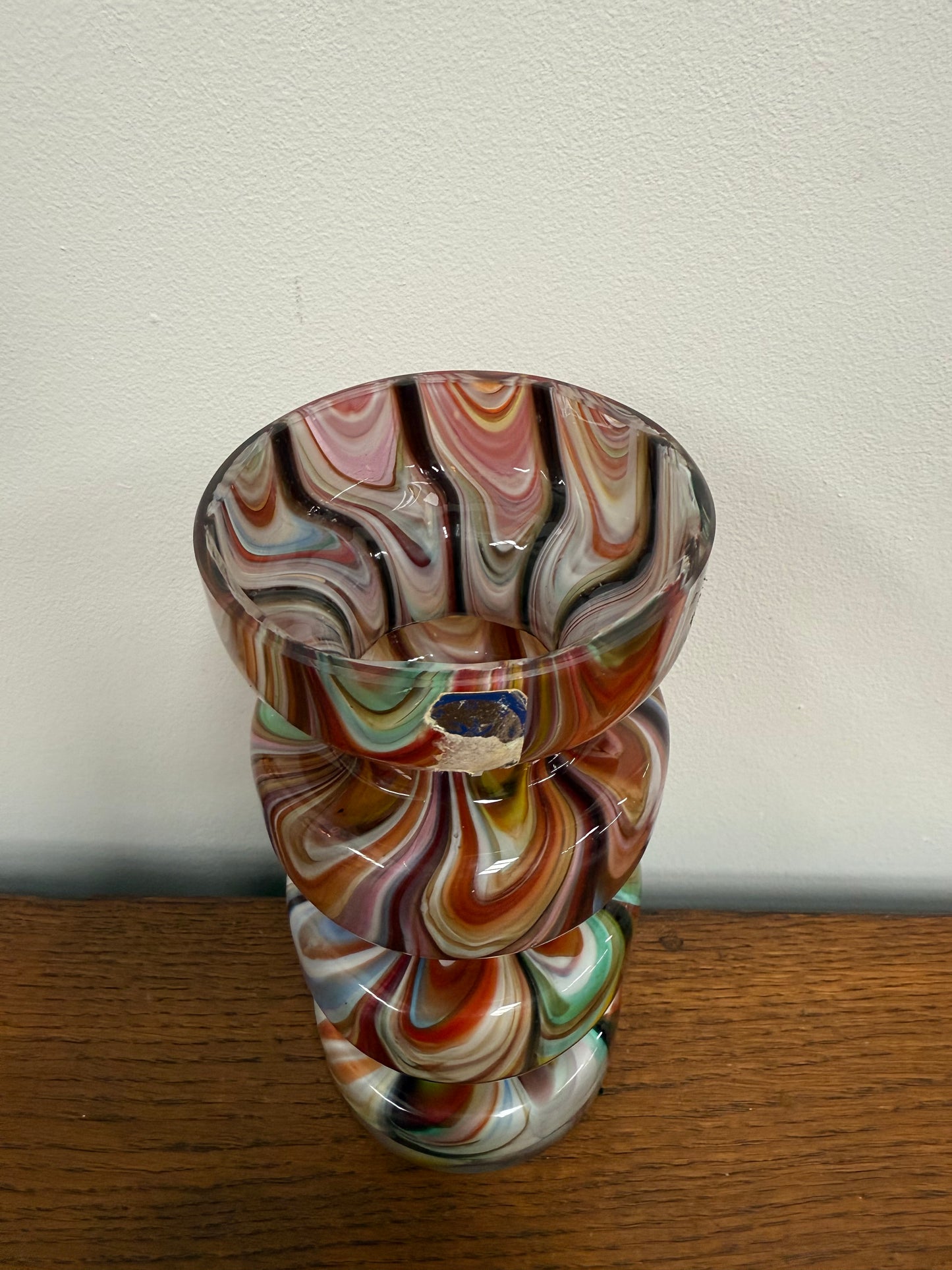 Superb Rare Shaped Murano Glass Vase