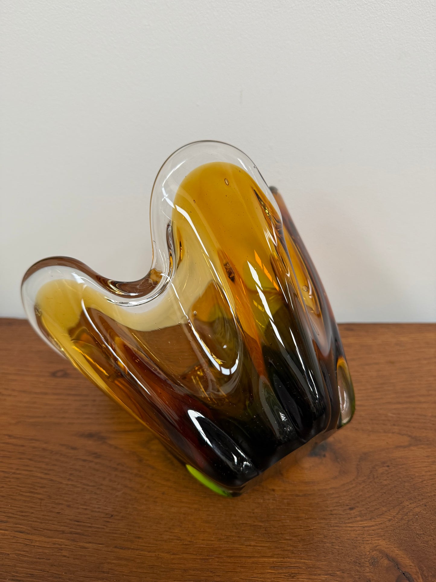Tri-Colour Murano Finger Glass Vase