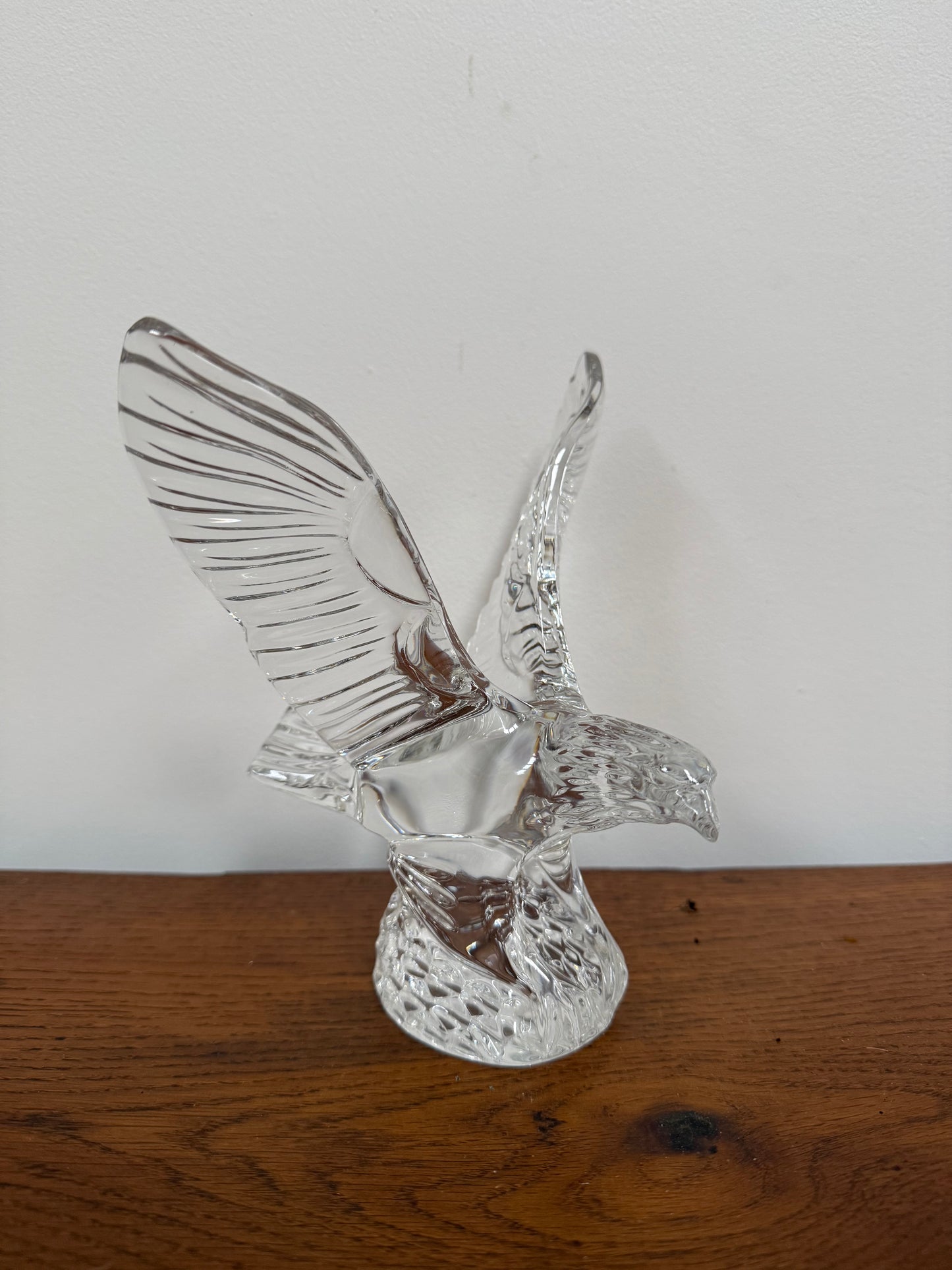 Waterford Crystal Flying Bald Eagle Sculpture Figurine