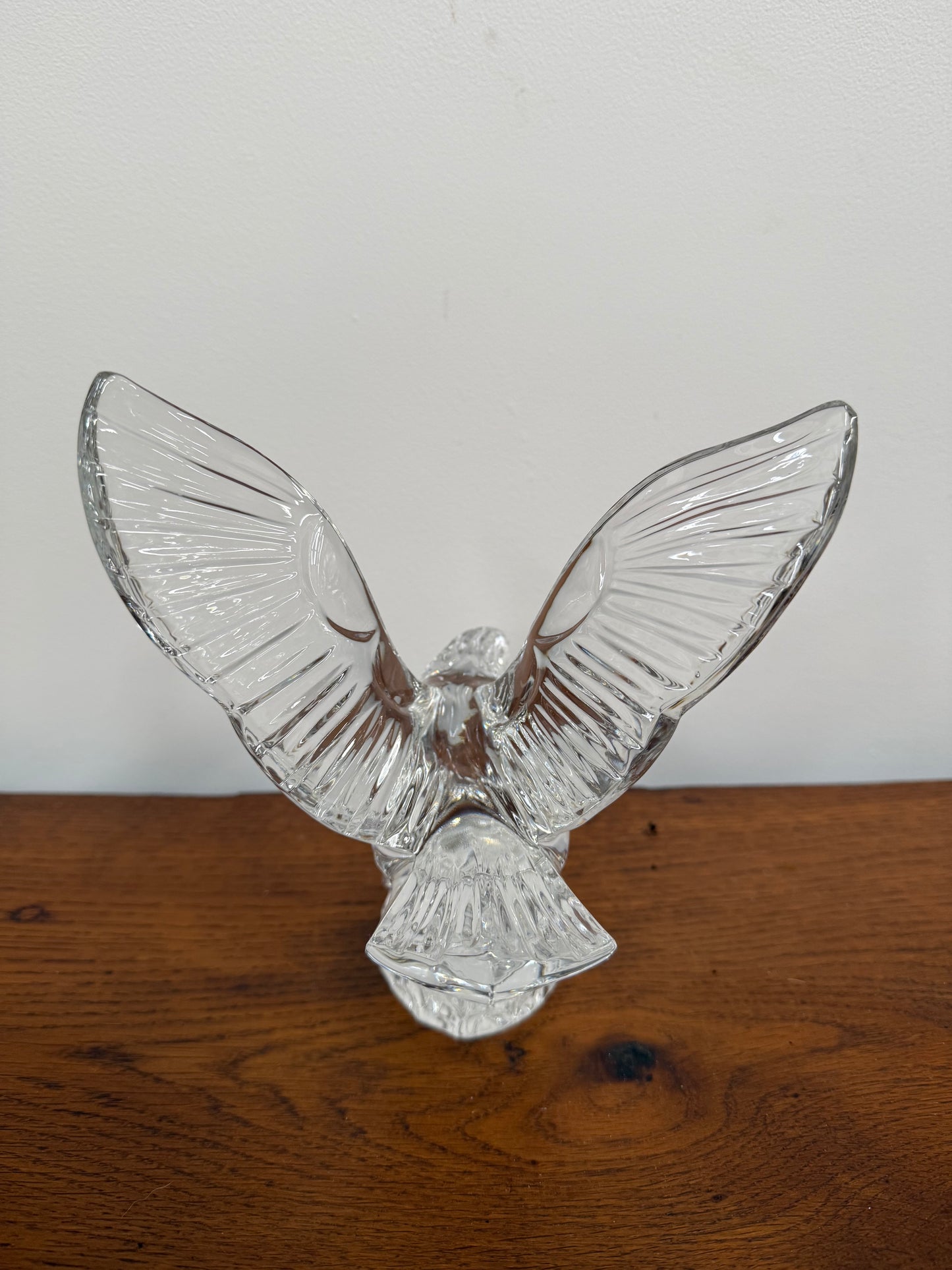 Waterford Crystal Flying Bald Eagle Sculpture Figurine