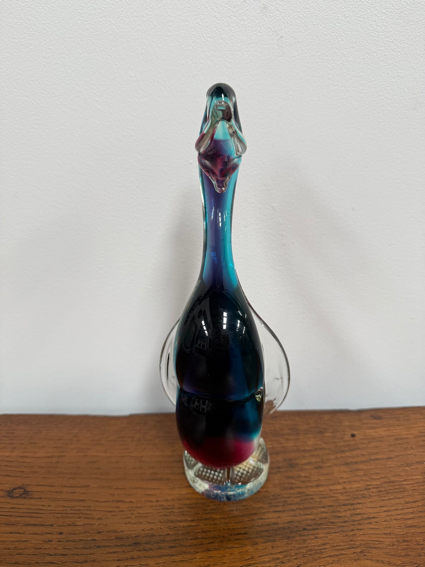 Vintage Murano Coloured Glass Duck