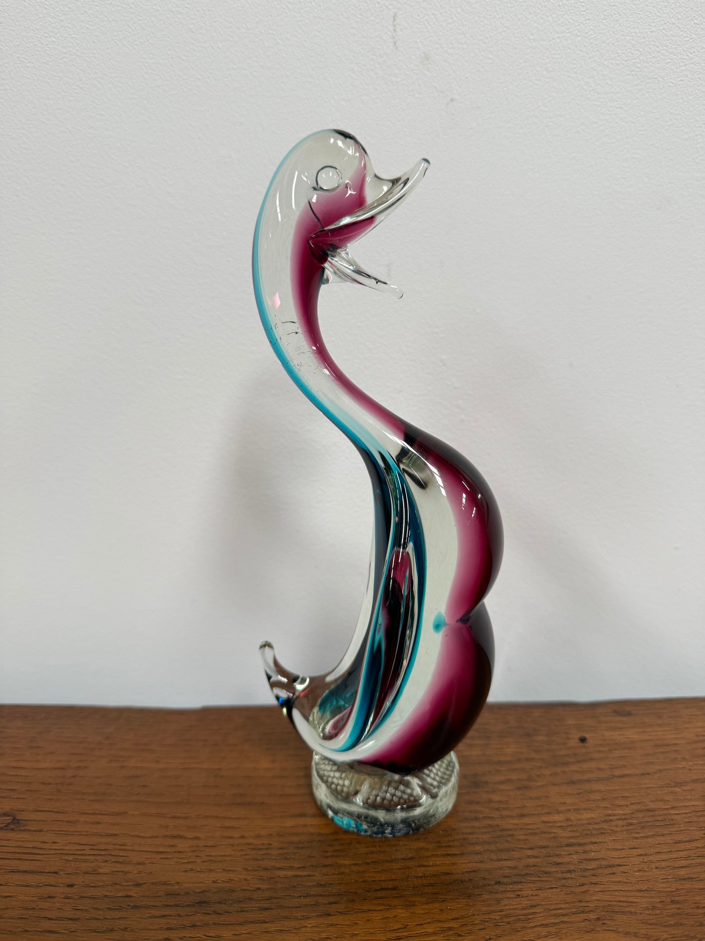 Vintage Murano Coloured Glass Duck