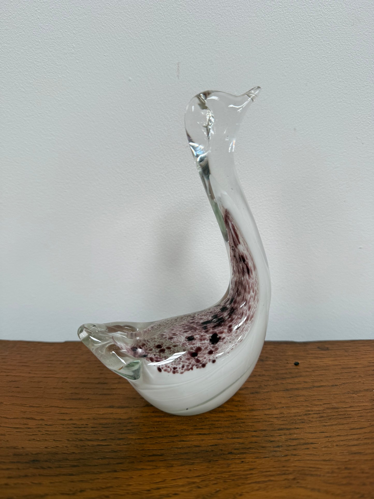 Vintage Murano Glass Swan Figure
