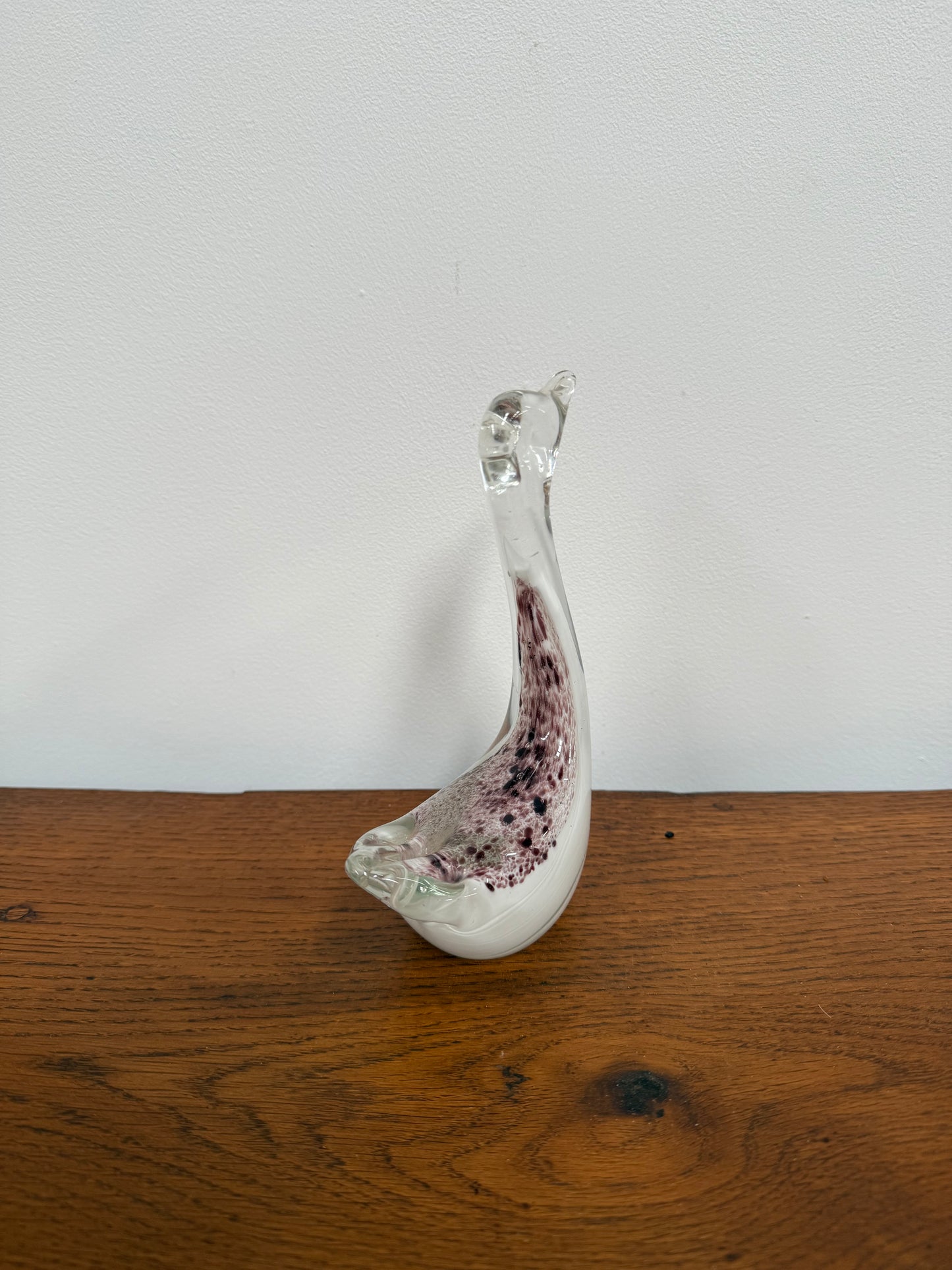 Vintage Murano Glass Swan Figure