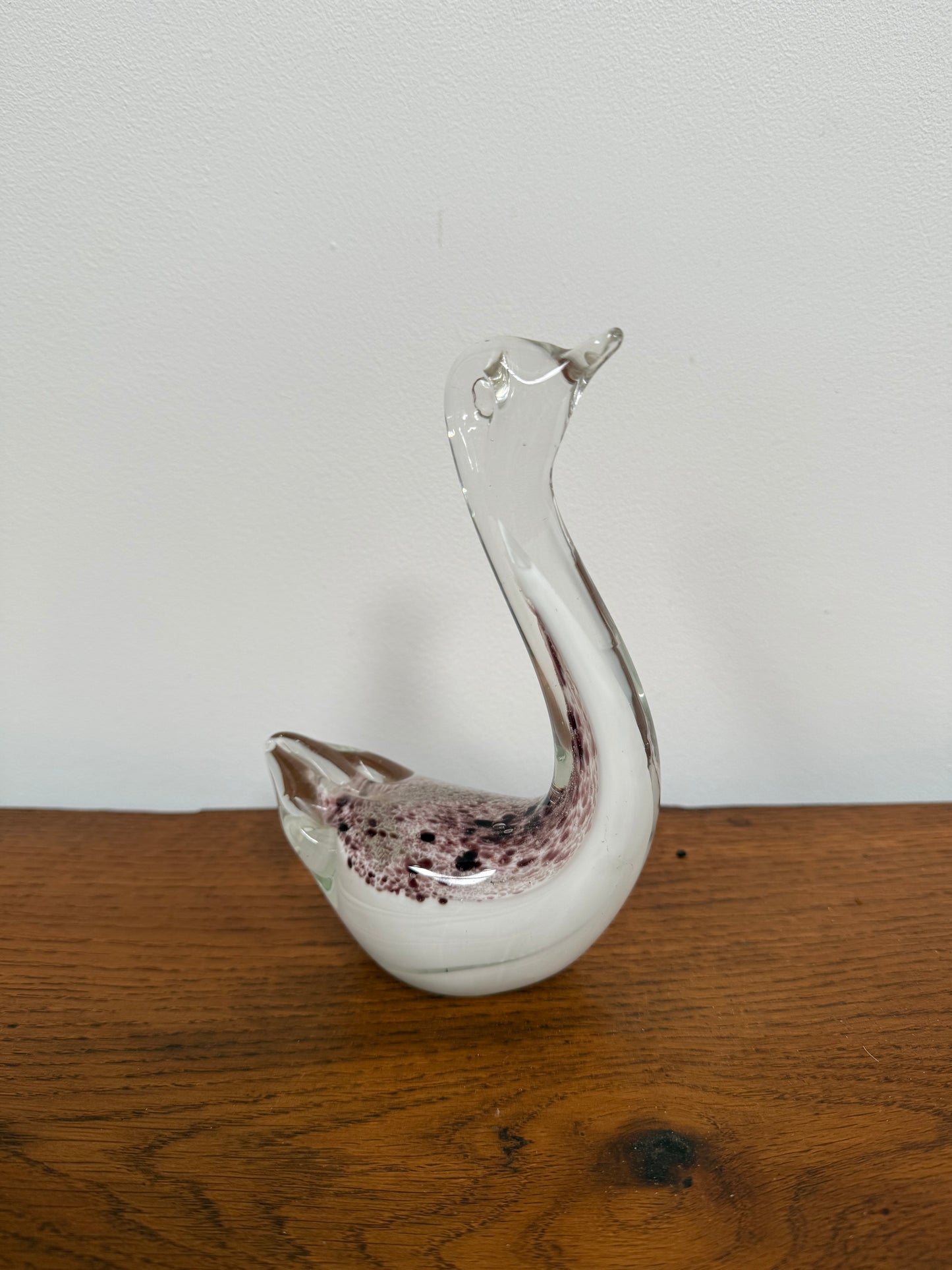 Vintage Murano Glass Swan Figure