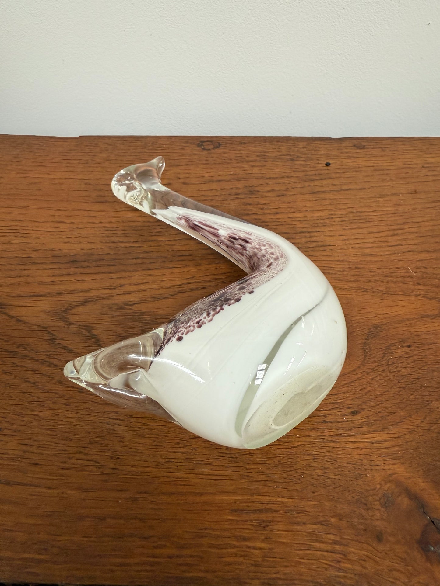 Vintage Murano Glass Swan Figure