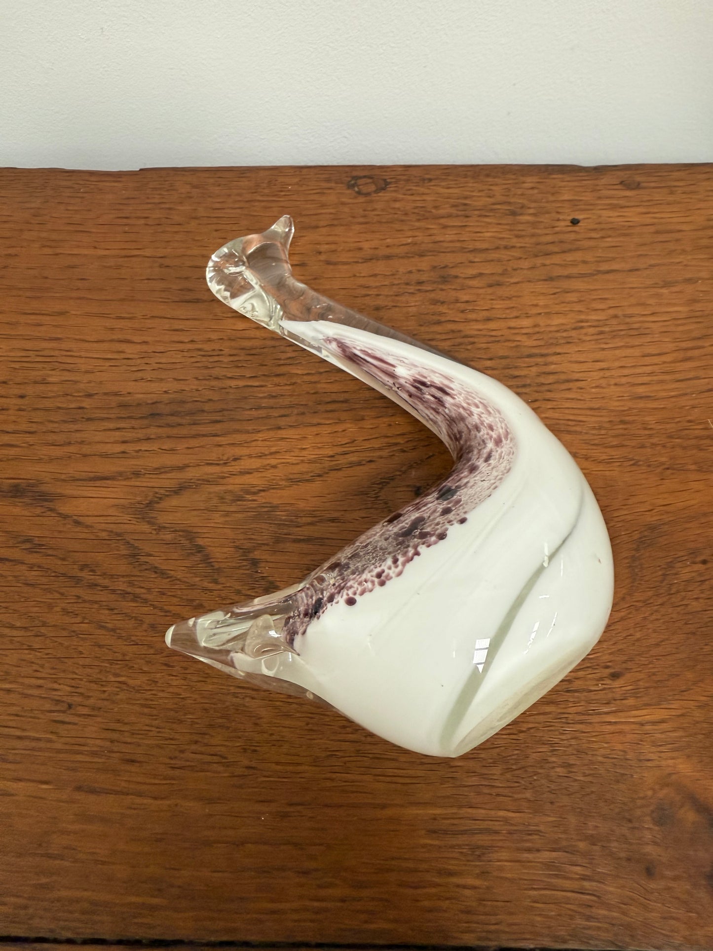 Vintage Murano Glass Swan Figure