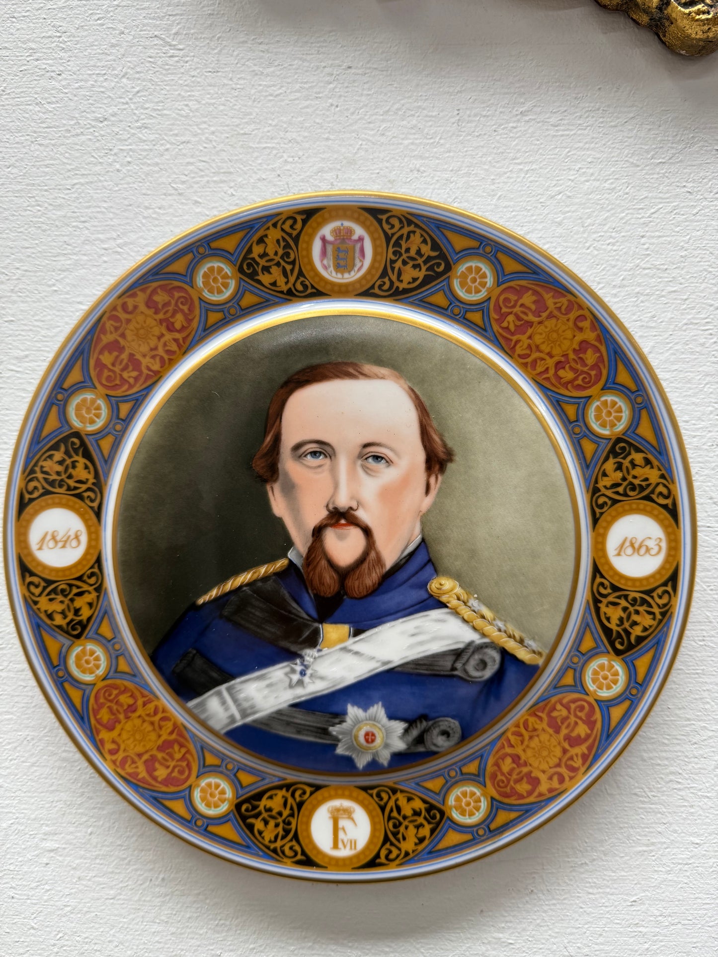 Bing & Grondahl Plate Of Kong Frederik VII