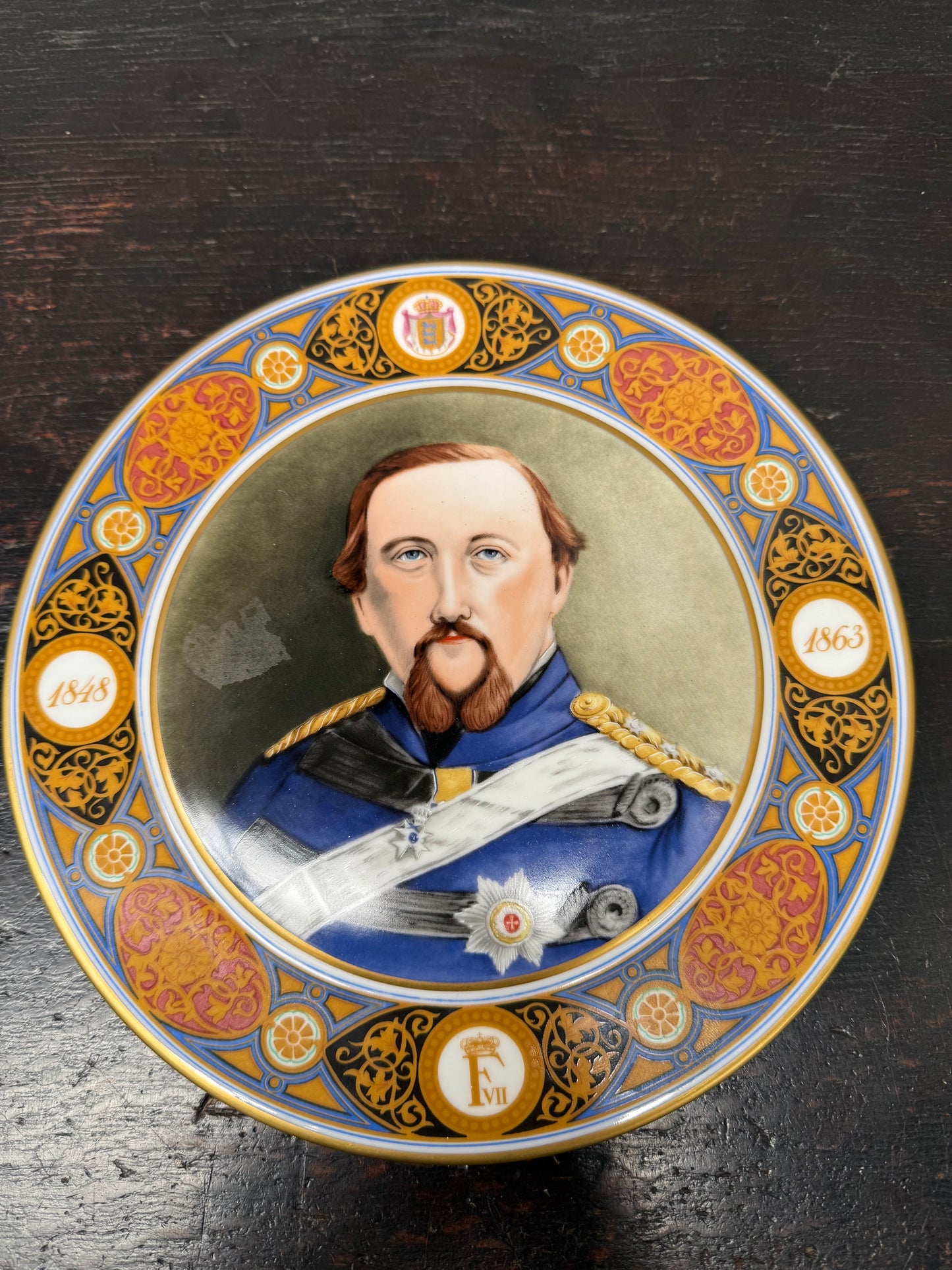 Bing & Grondahl Plate Of Kong Frederik VII