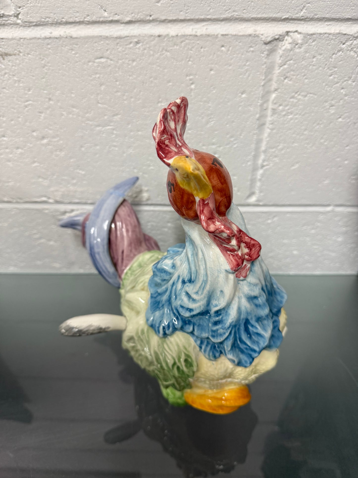 Vintage Majolica Chicken Tureen