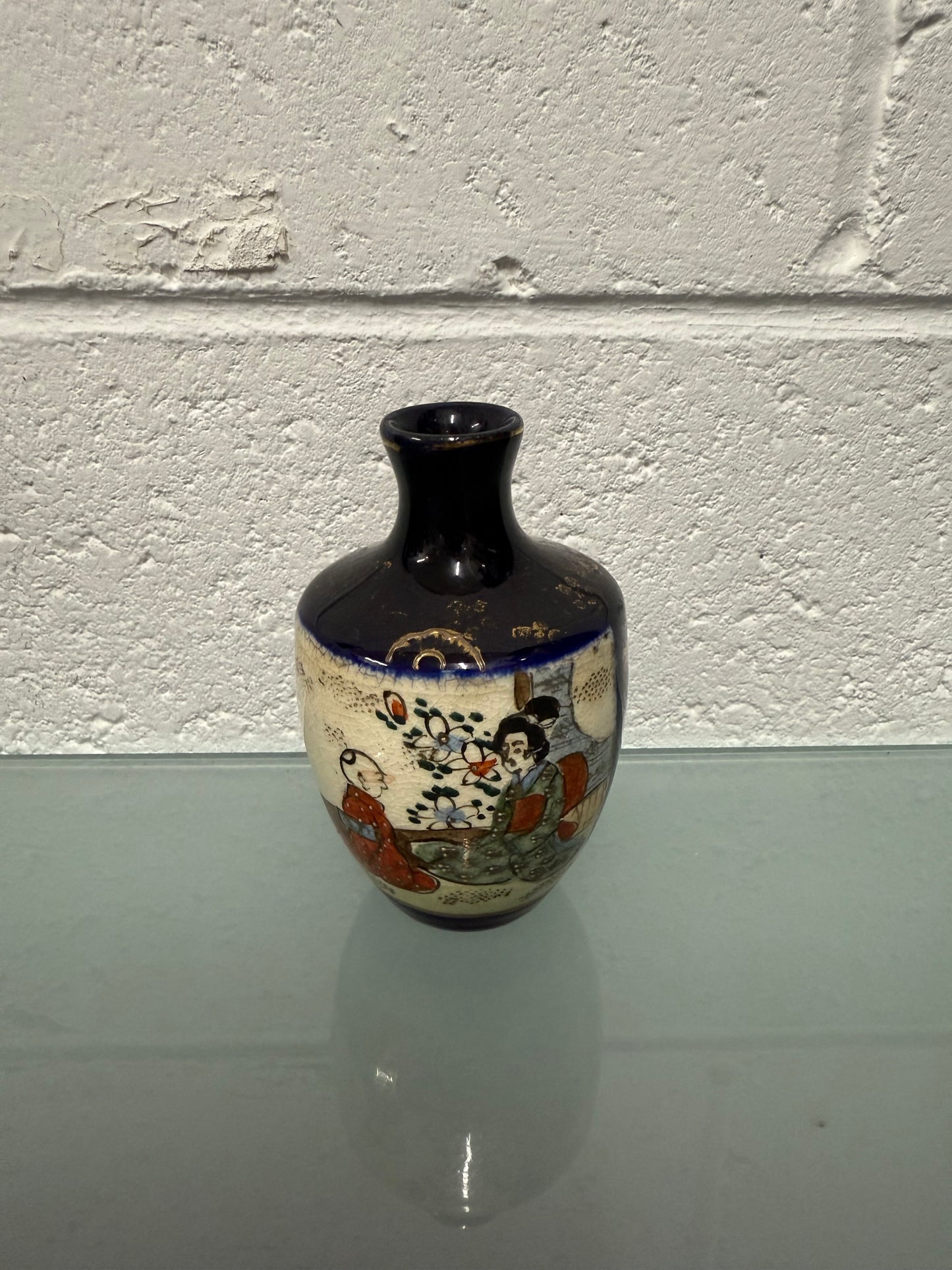 Vintage Satsuma Hand Painted Vase