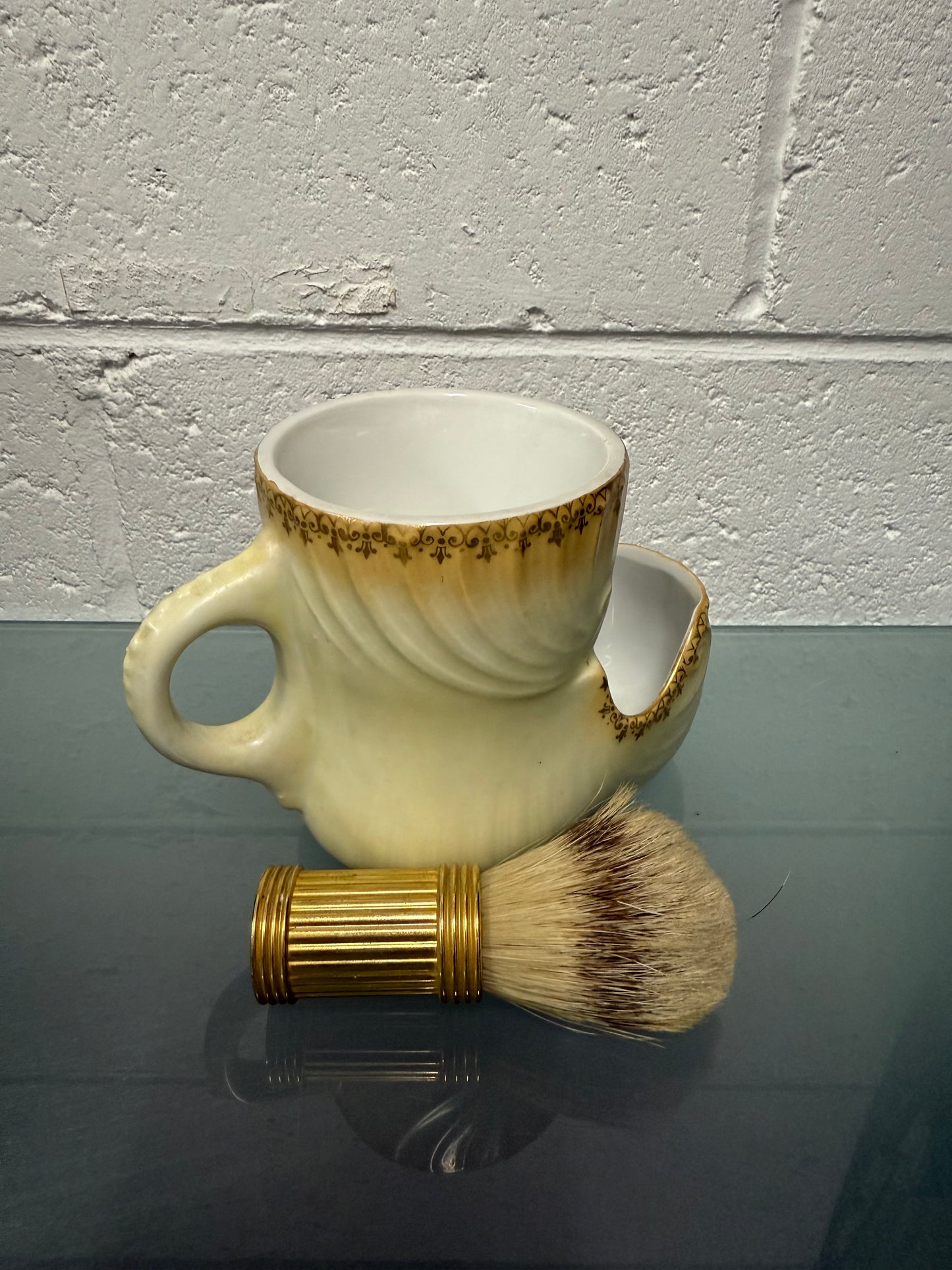 Vintage Shaving Mug & Brush