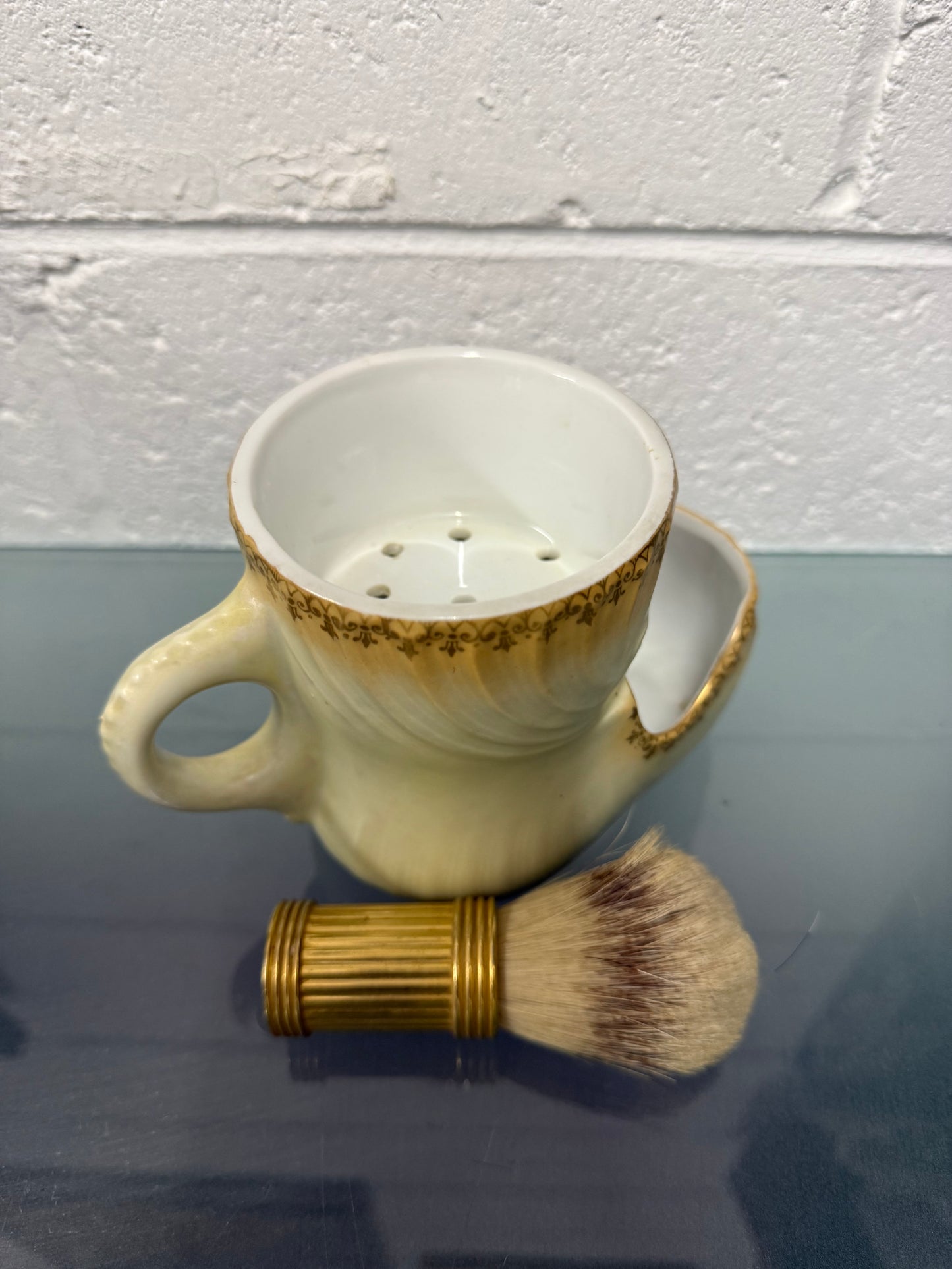 Vintage Shaving Mug & Brush
