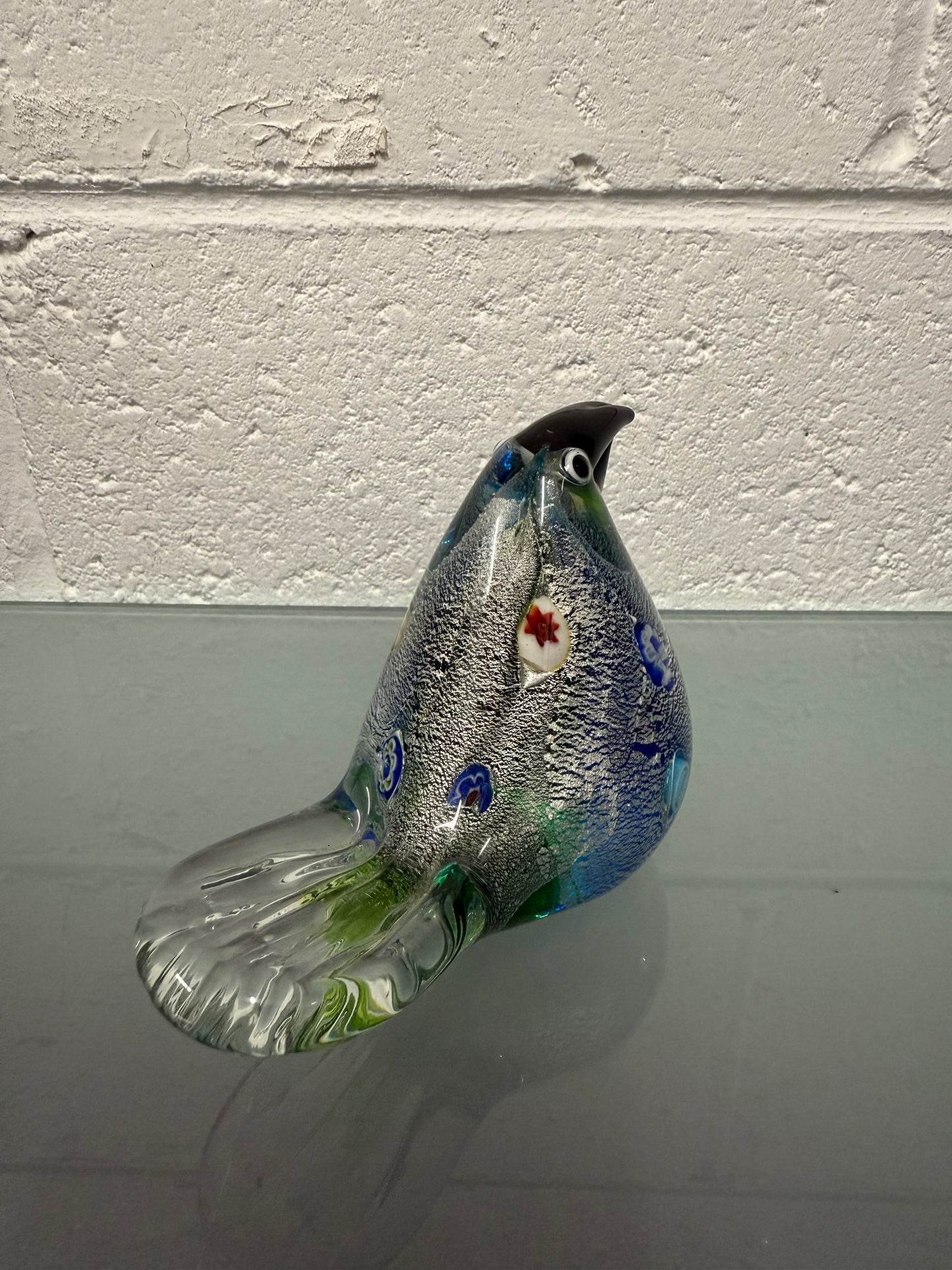 Vintage Murano Art Glass Bird Paperweight