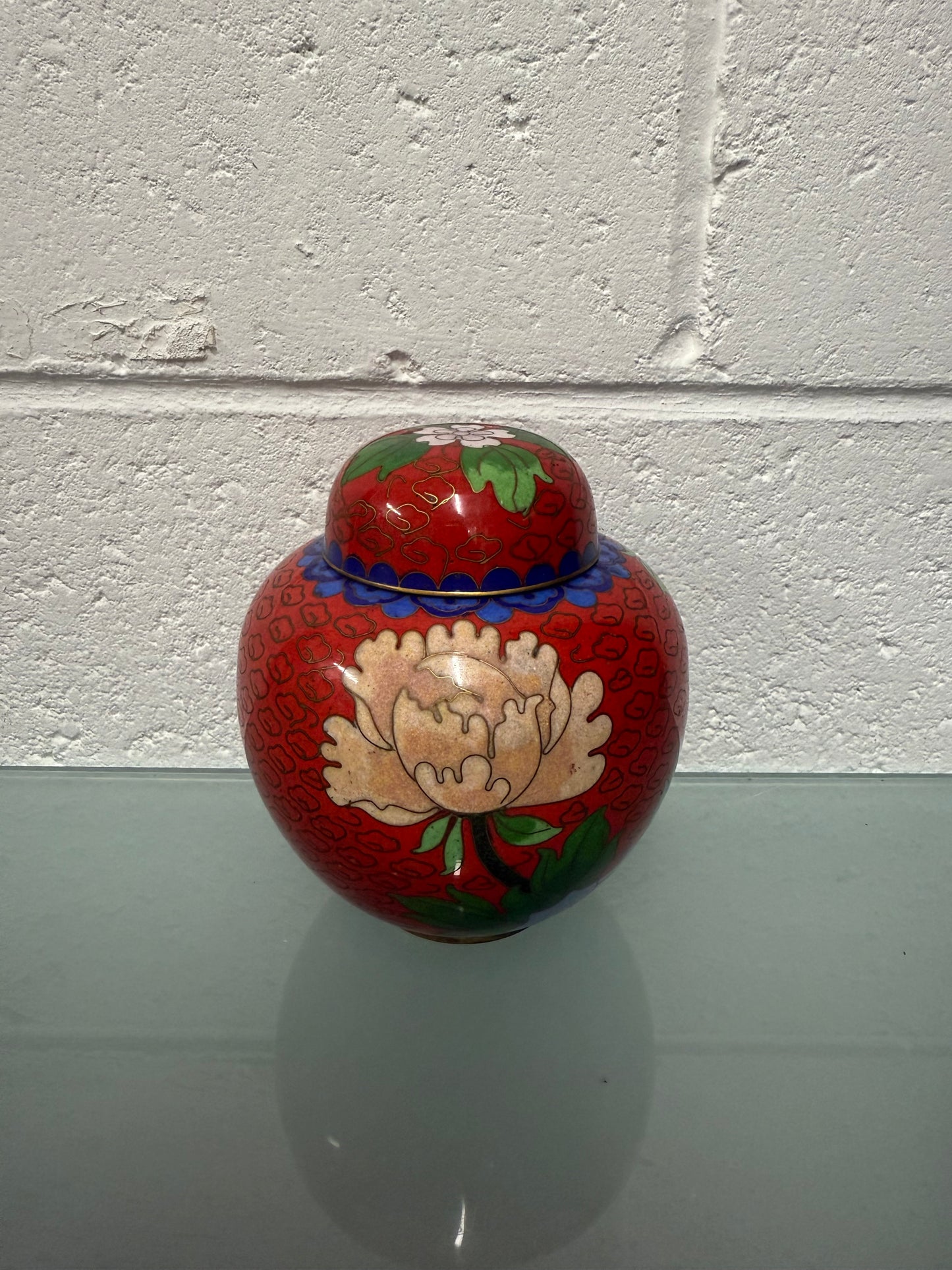 Vintage Cloisonne Ginger Jar