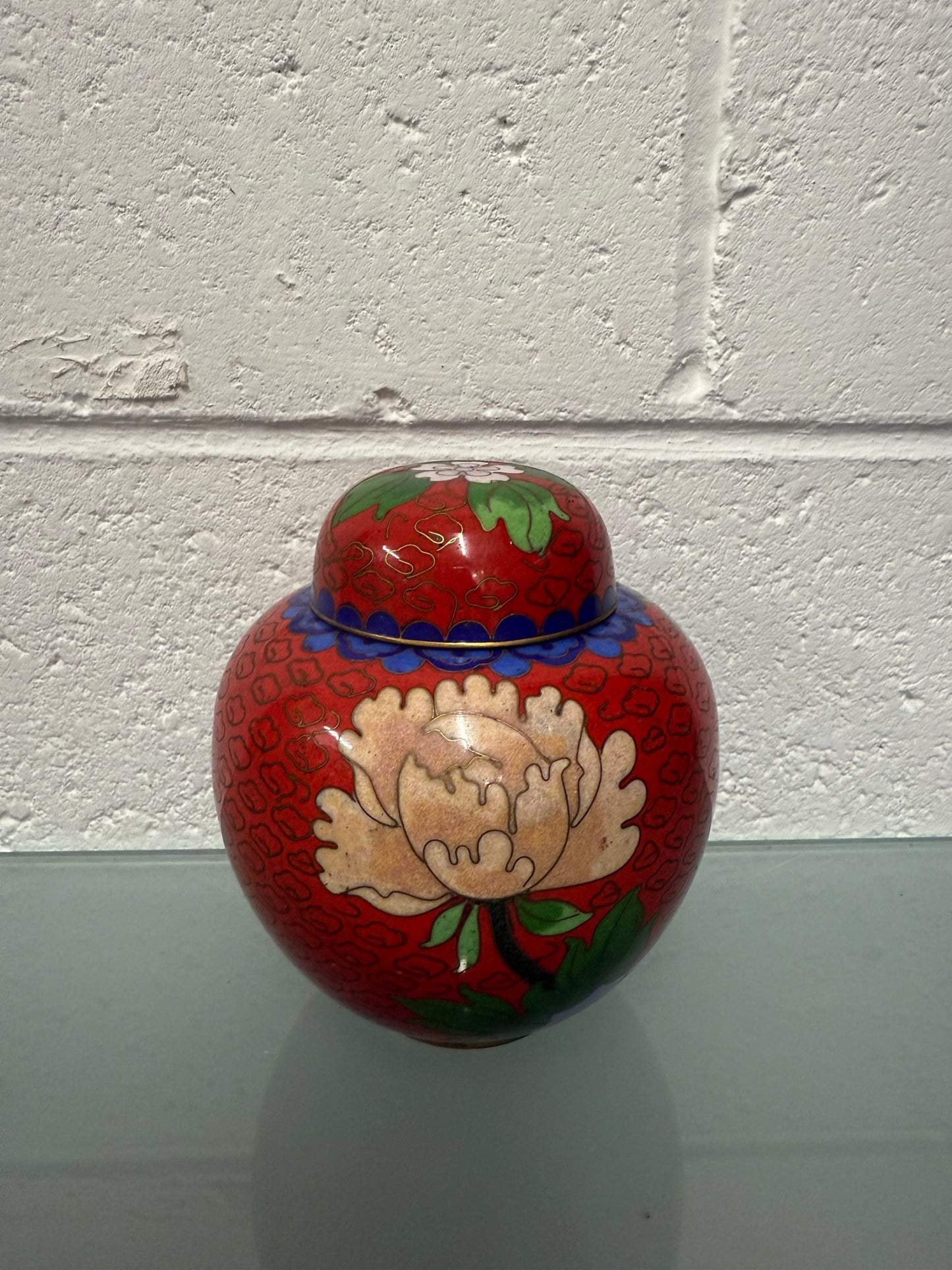 Vintage Cloisonne Ginger Jar