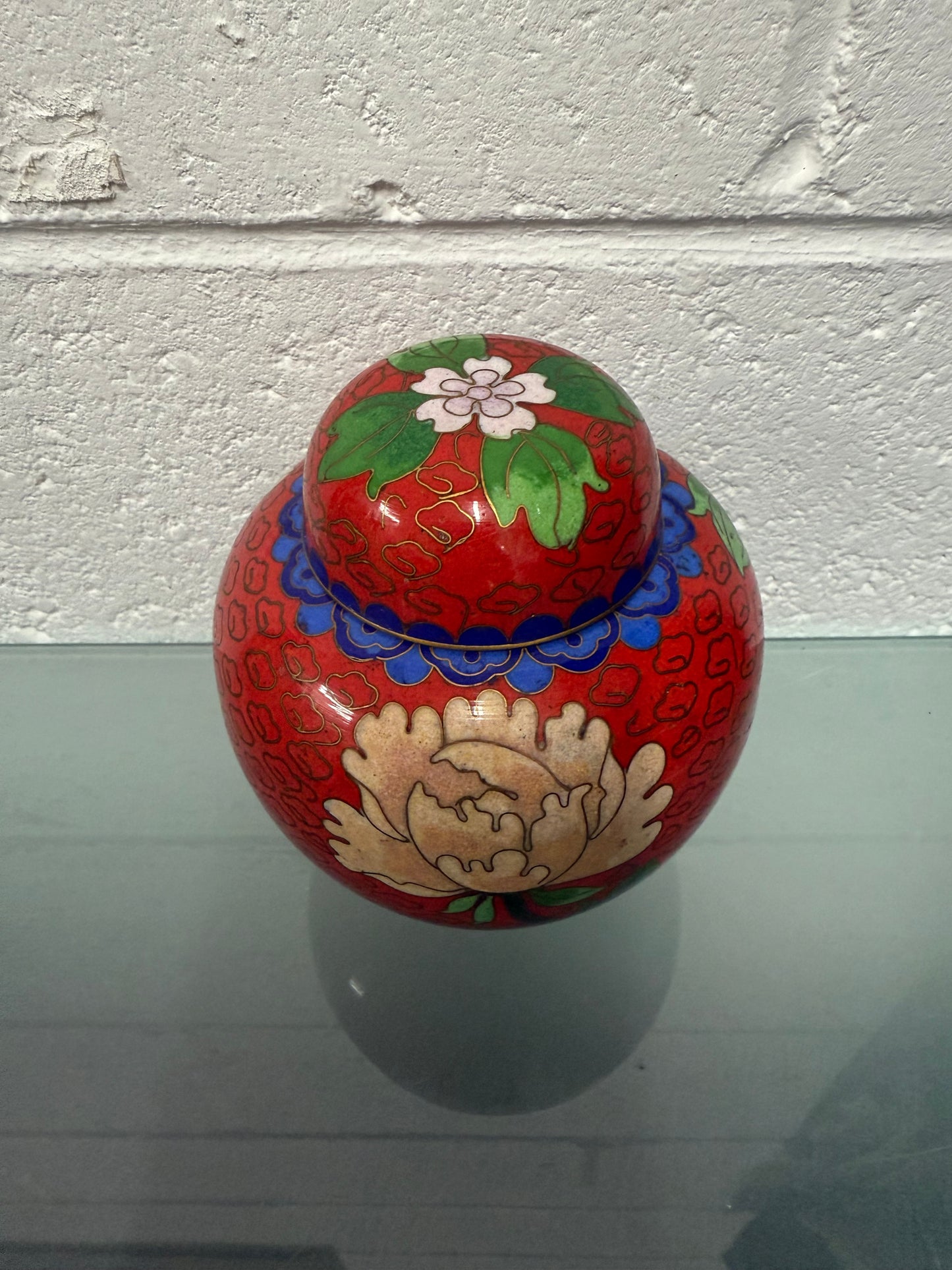 Vintage Cloisonne Ginger Jar
